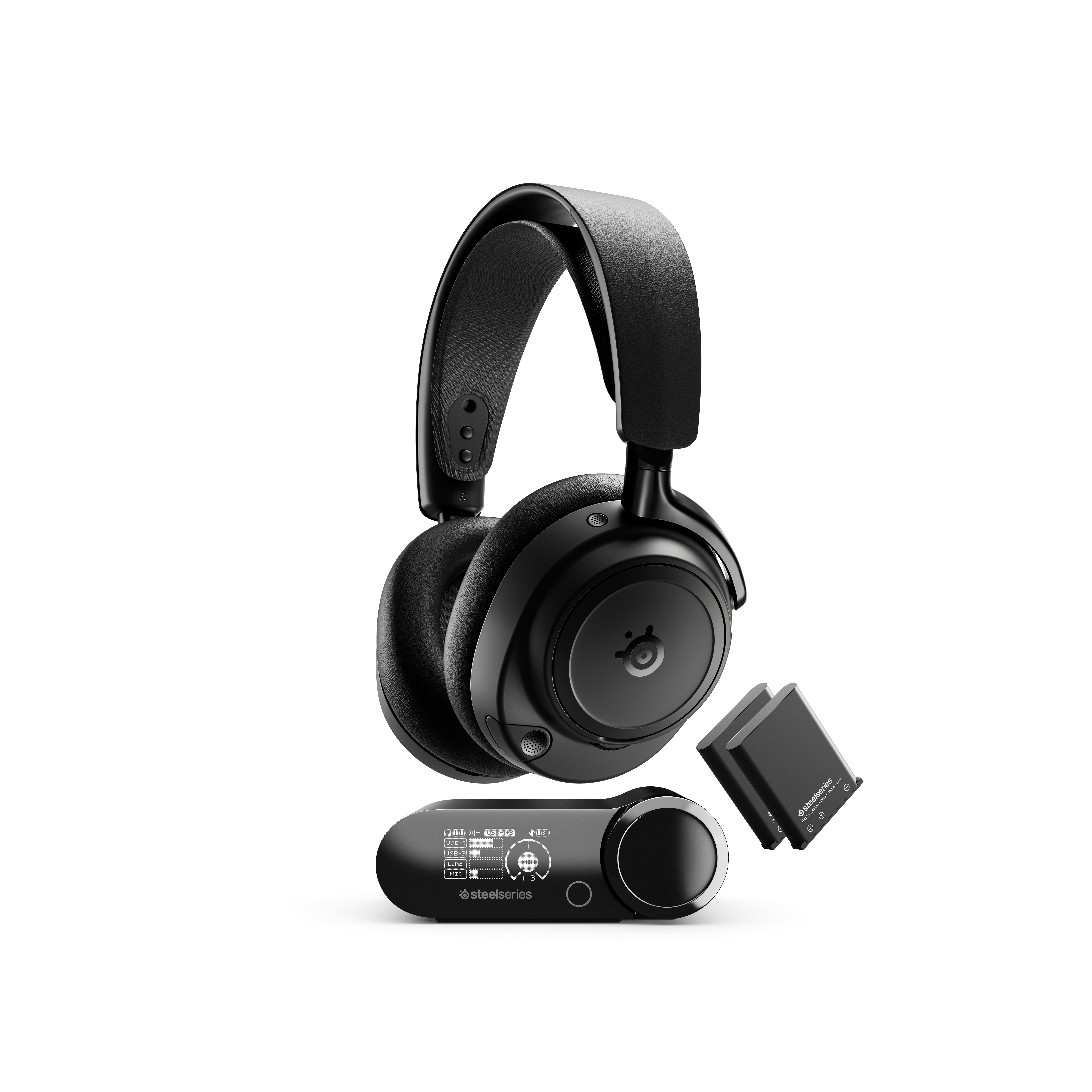 SteelSeries Arctis Nova Elite Obsidian Black - High-end Gaming Headset - Sort Hovedtelefoner Og Headset 61661