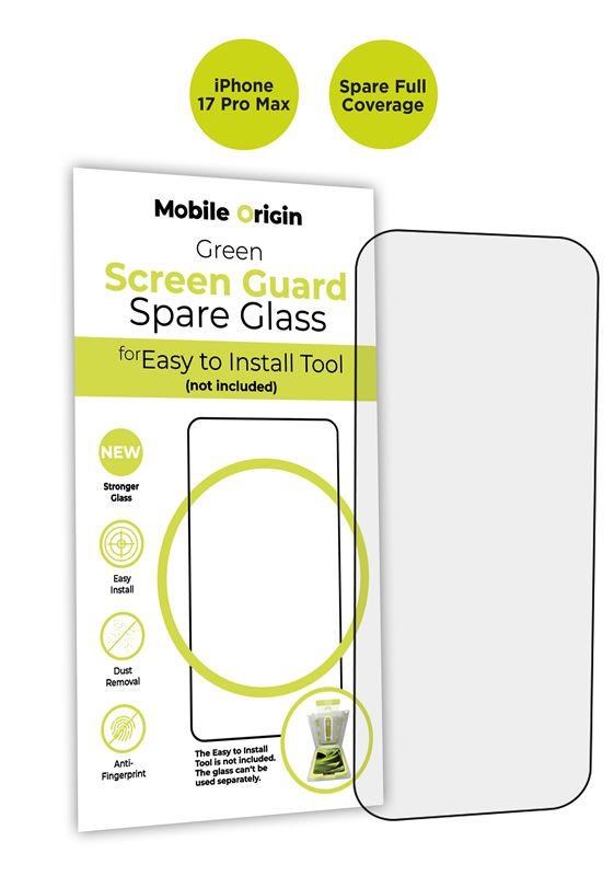 Mobile Origin Screen Guard Spare Glass Full Coverage - iPhone 17 Pro Max Beskyttelsesglas SGA-SP-F-i17ProMax
