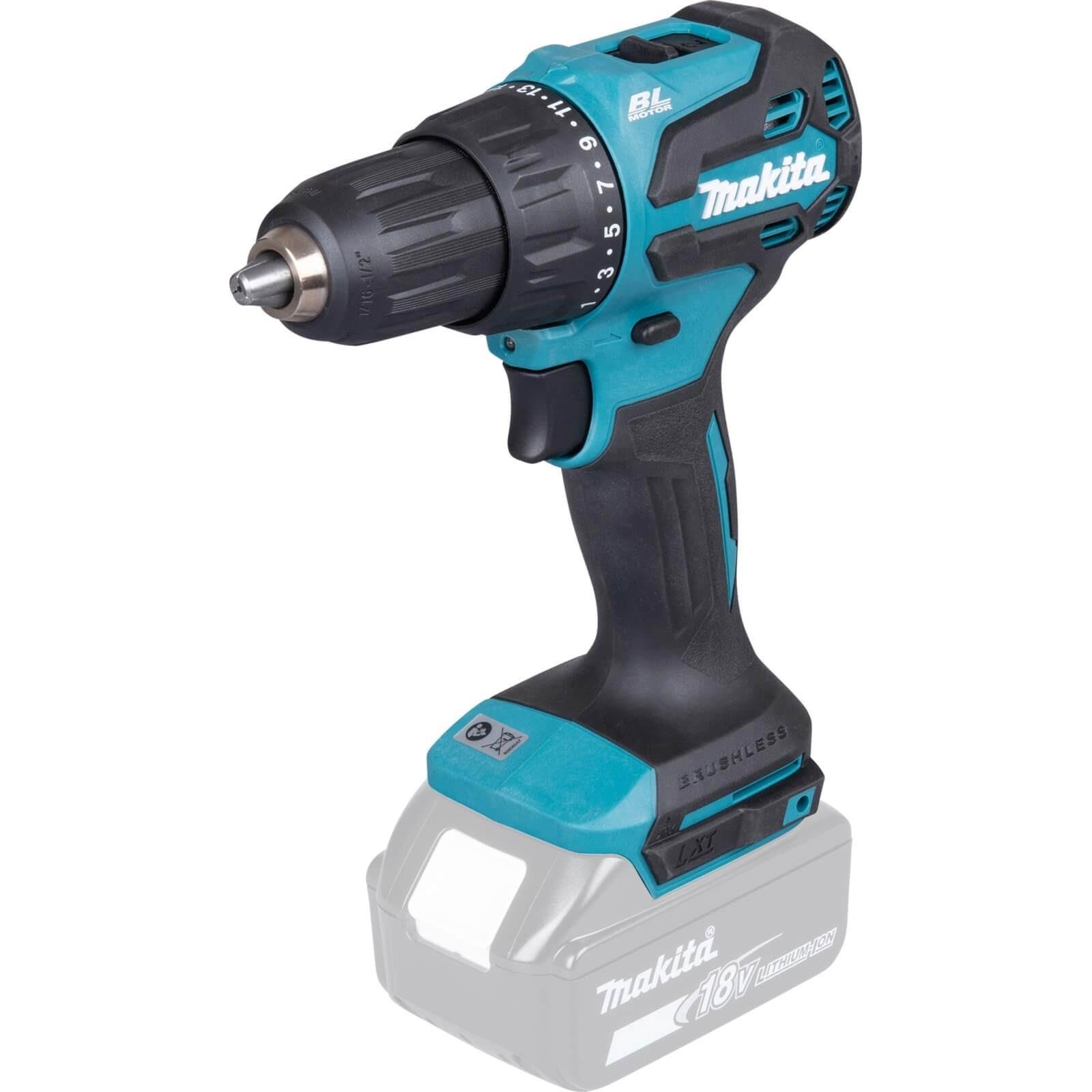 Makita DHP490Z Cordless Brushless Combi Drill (Solo) Skruemaskine