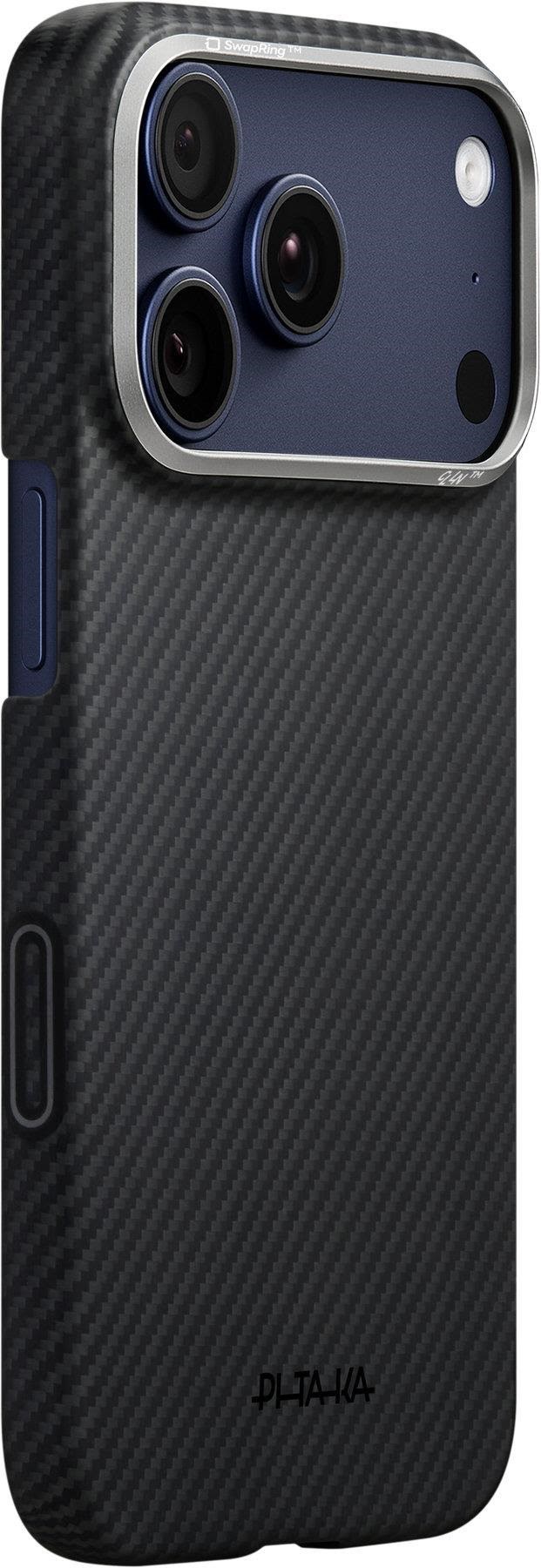 PITAKA Ultra-Slim Case - Black/Grey - iPhone 17 Pro Max Mobilcover KI1701BPM
