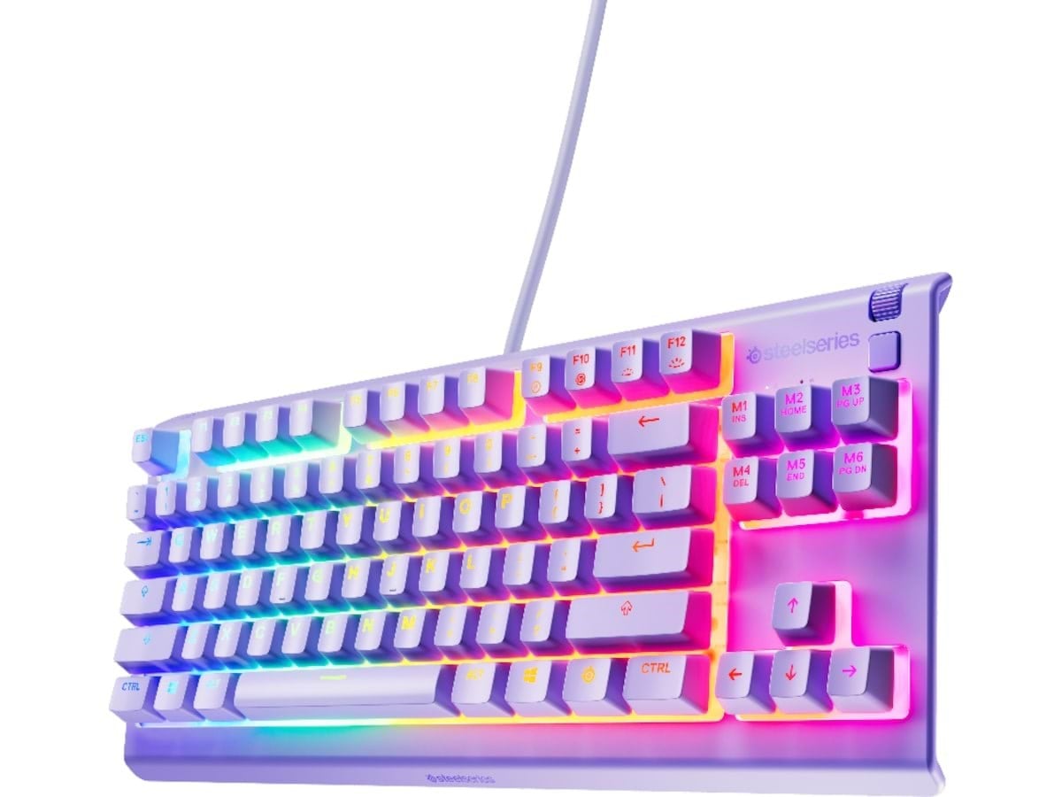 SteelSeries Apex 3 TKL Lavender - Gaming Tastatur - Nordisk - Lilla Tastatur 64942