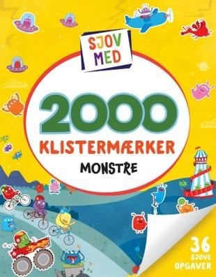 Sjov med 2000 klistermærker: Monstre - Hobby - Hæftet Hobby 9788776430092