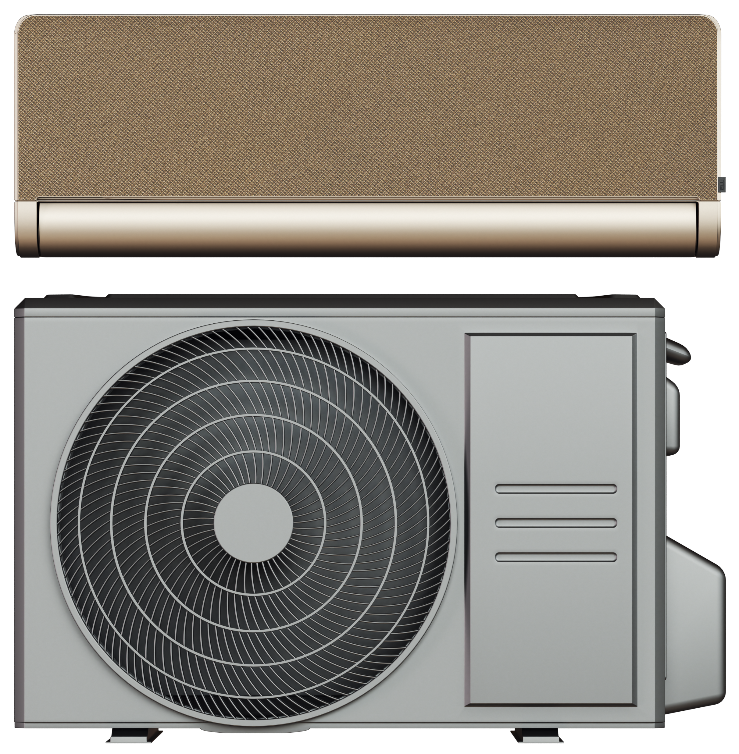 ELL Front Boost 18 luft/luft varmepumpe med WiFi, 5,28kW, 130 m², Golden Varmepumpe 101159