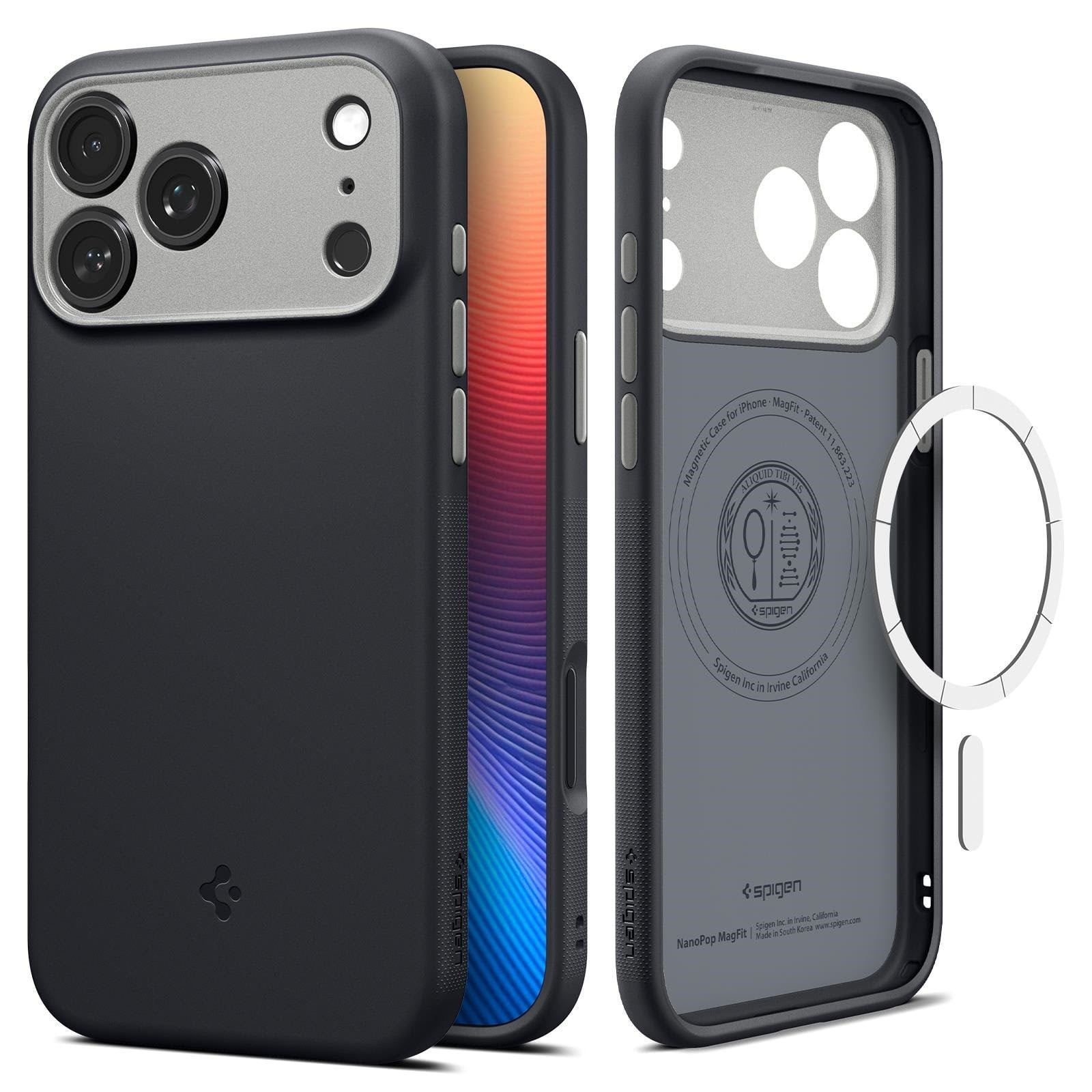 Spigen Nano Pop MagSafe - black sesame - iPhone 17 Pro Max Mobilcover ACS10262