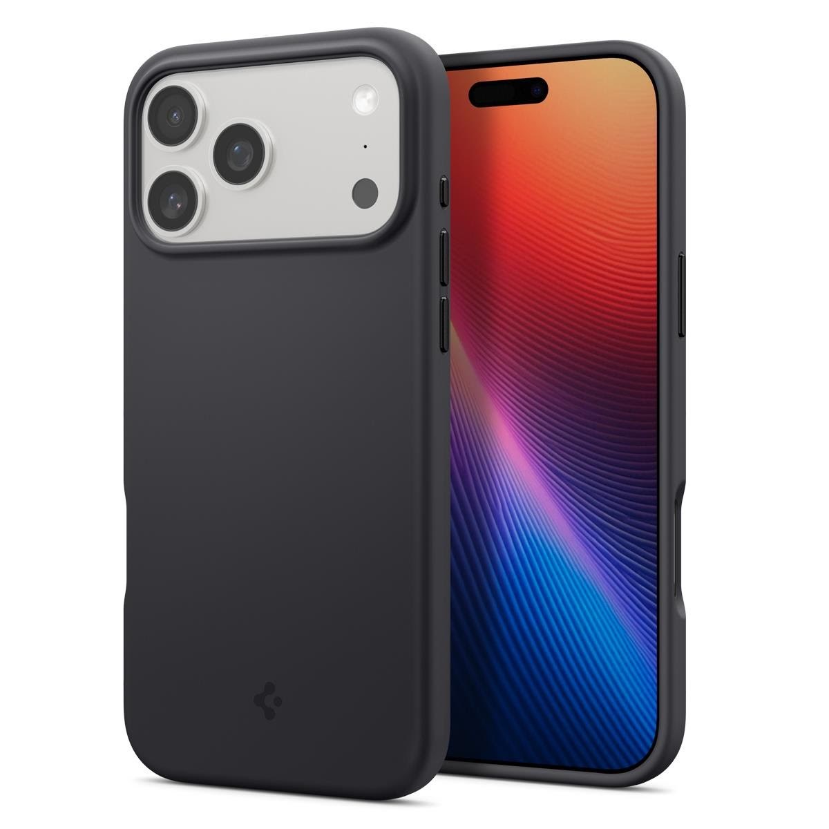 Spigen Silicone Fit MagSafe - black - iPhone 17 Pro Max Mobilcover ACS10270