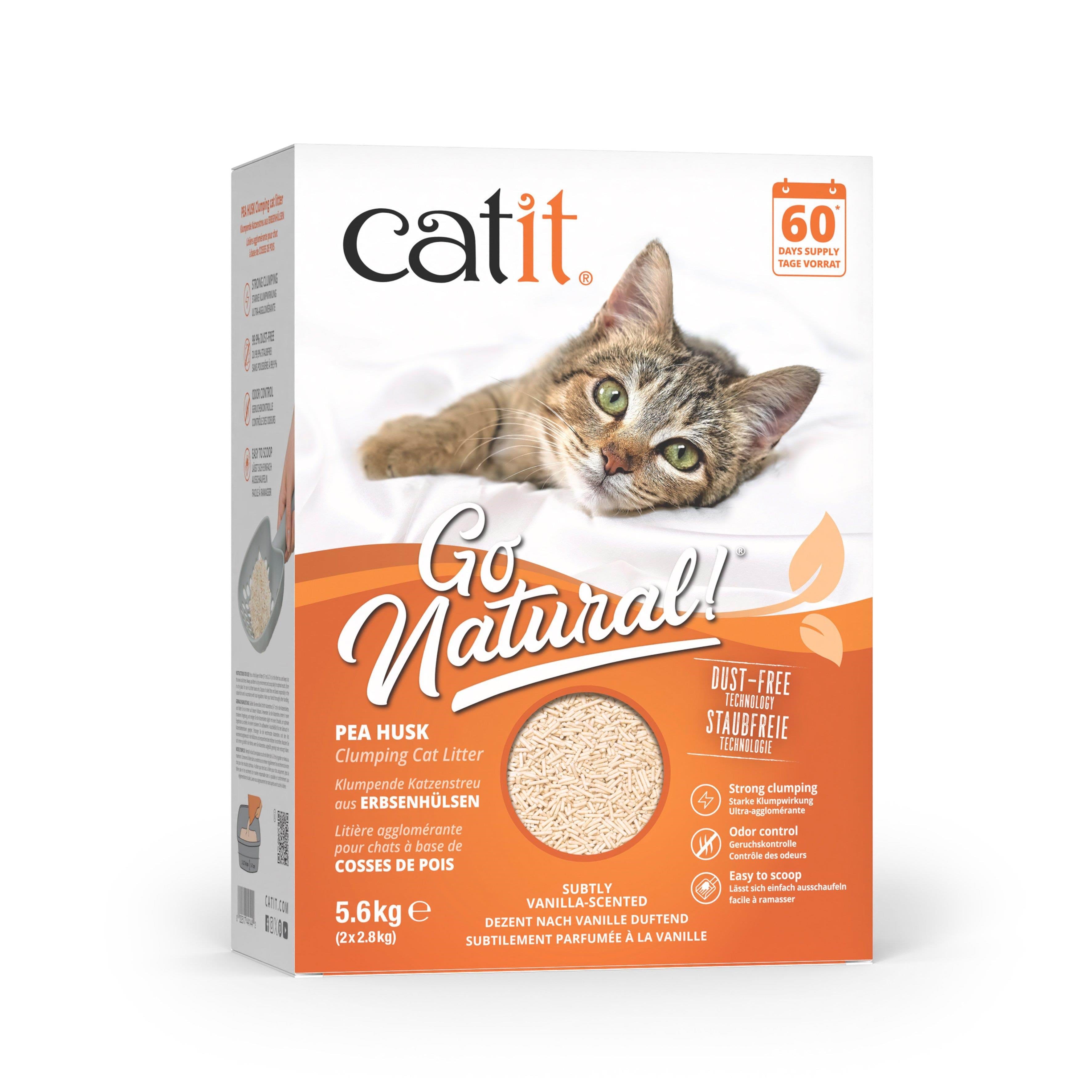 Catit - Pea Husk Pellet Clumping Cat Litter - Vanilla - 5.6 kg Katteudstyr 44144