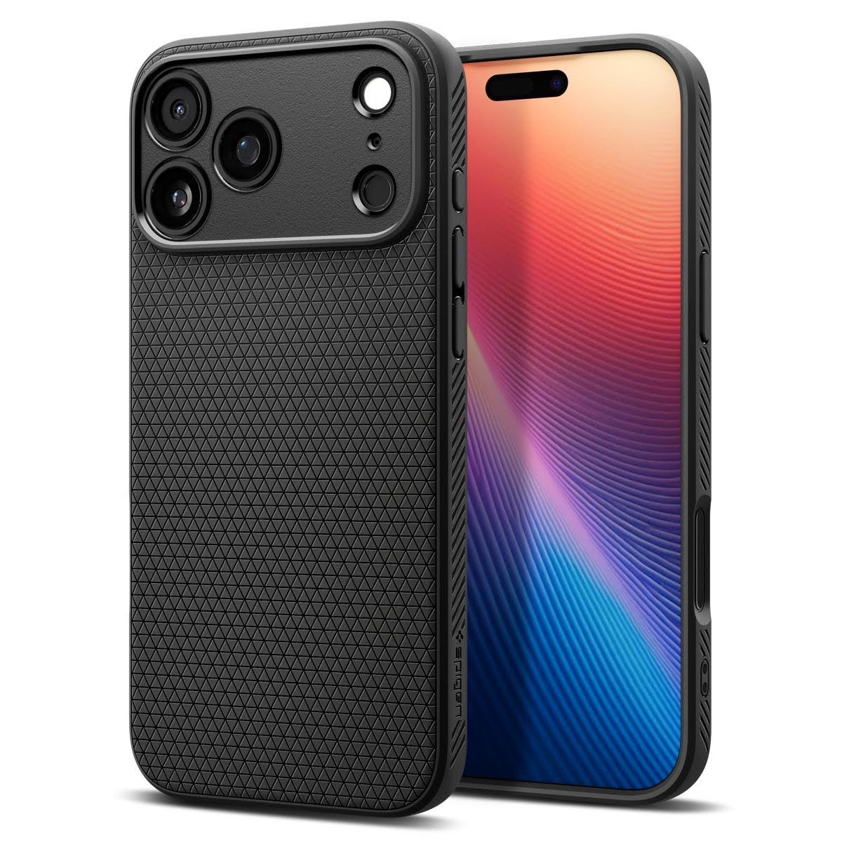 Spigen Liquid Air - matte black - iPhone 17 Pro Mobilcover ACS10331