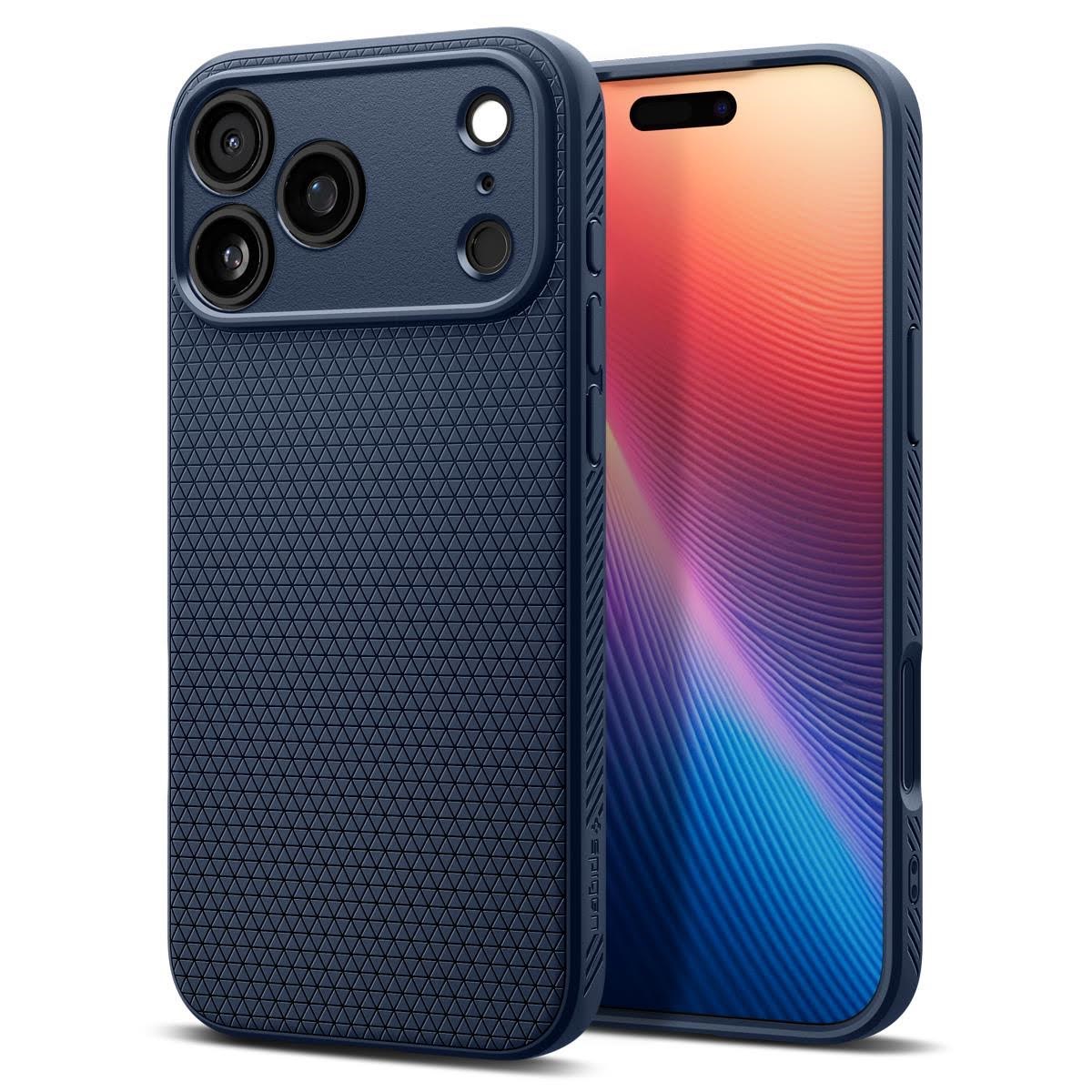 Spigen Liquid Air - navy blue - iPhone 17 Pro Mobilcover ACS10332