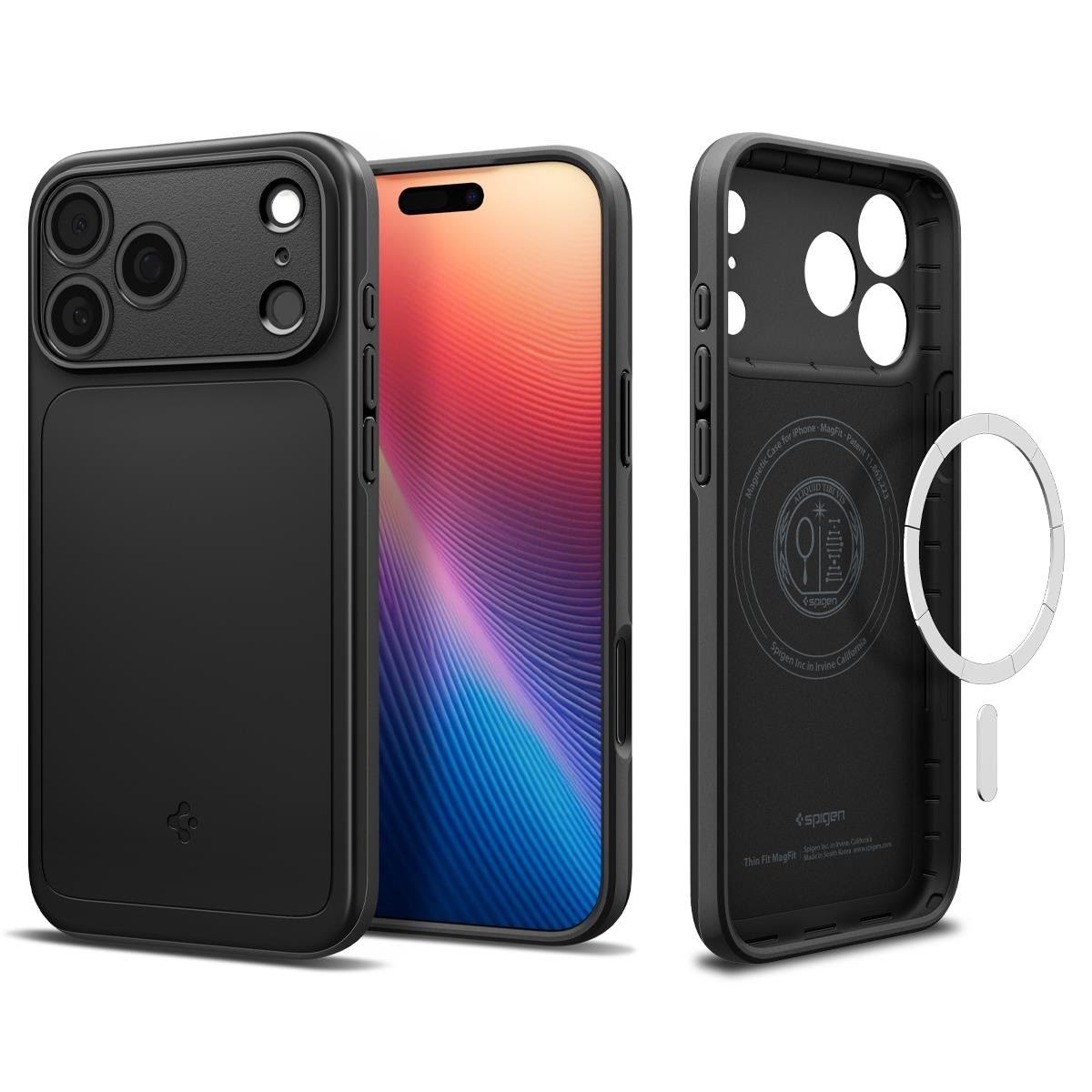 Spigen Thin Fit MagSafe - black - iPhone 17 Pro Mobilcover ACS10339