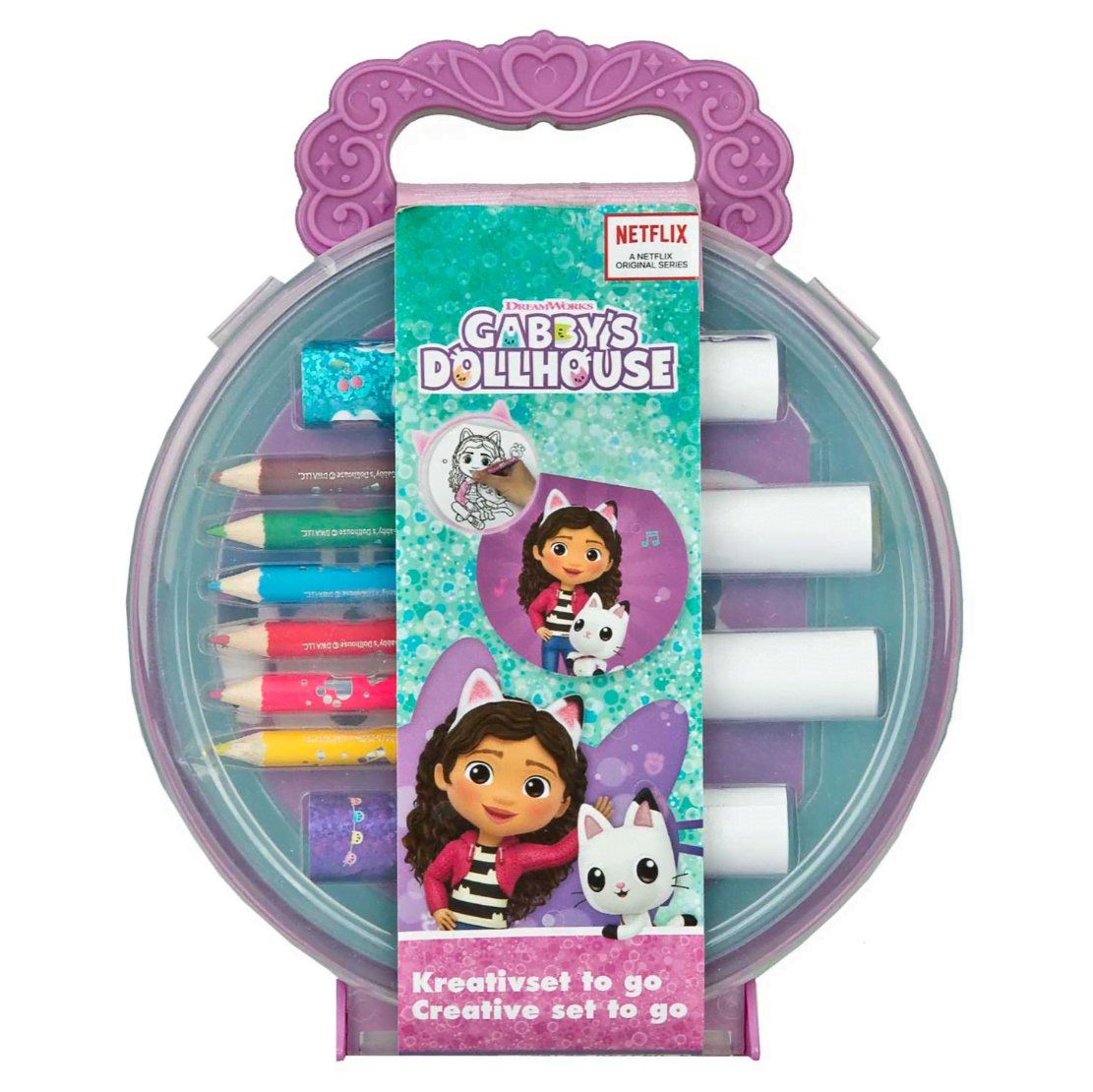 Undercover Gabby's Dollhouse Creative Coloring Set in Case Kreativt Legetøj GABY0402