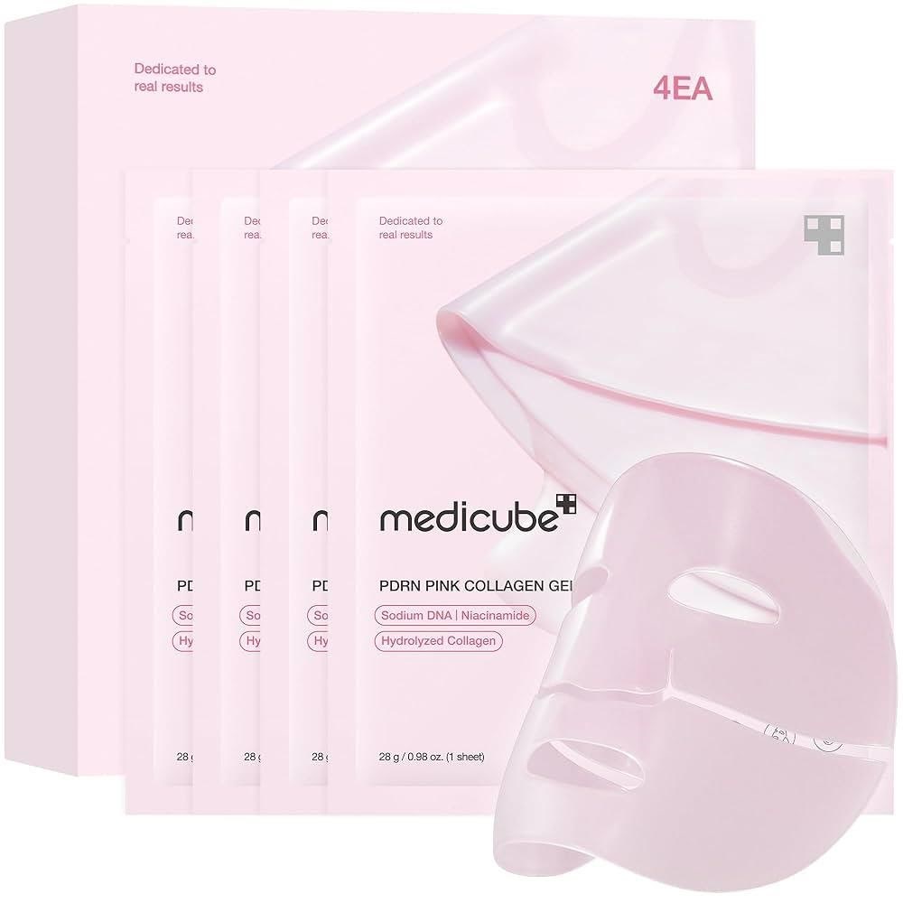 Medicube Salmon DNA PDRN Pink Collagen Jelly Gel Mask 4 pcs Ansigtspleje 8800256114399