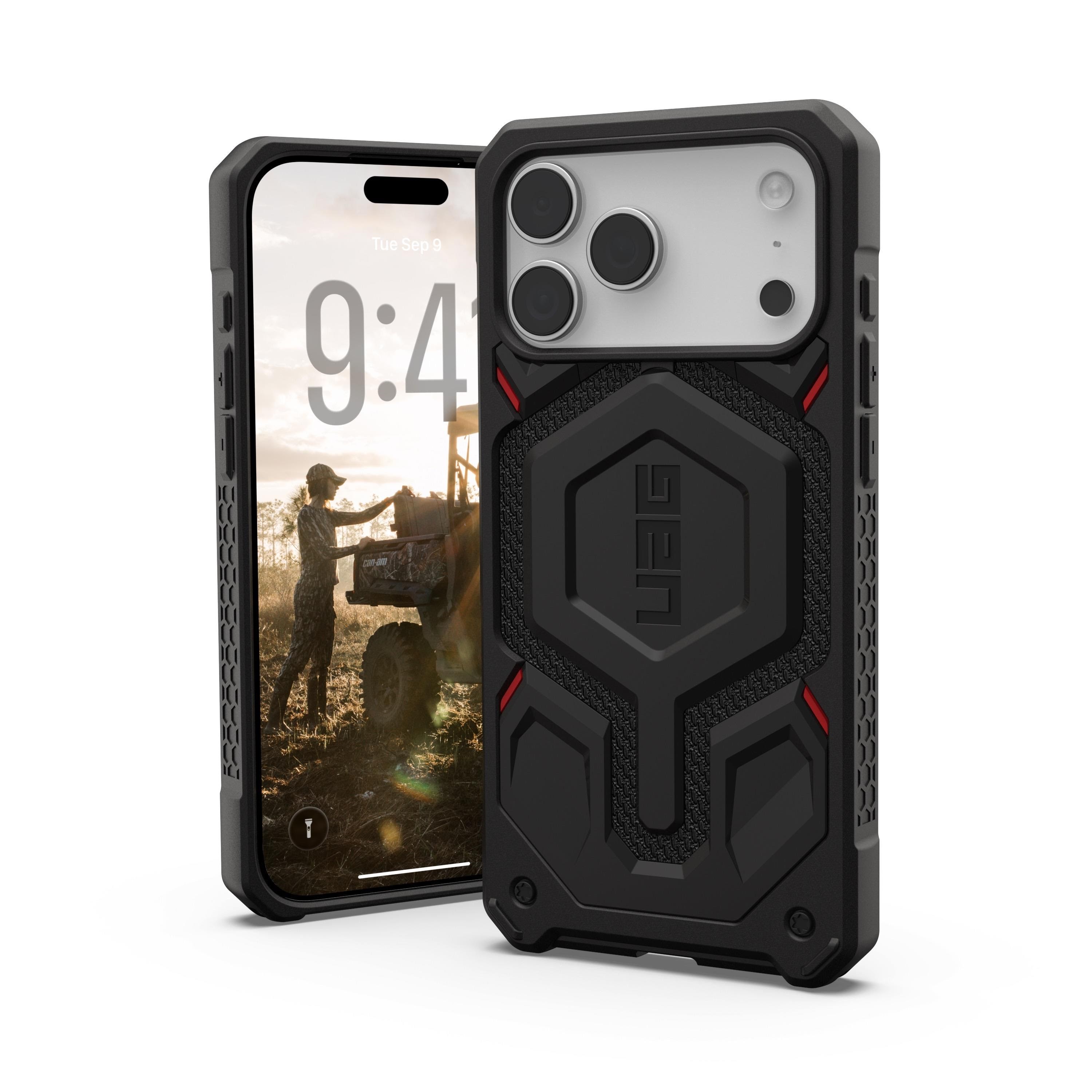 UAG Monarch Pro - Kevlar Black - iPhone 17 Pro Max Mobilcover 114514113940