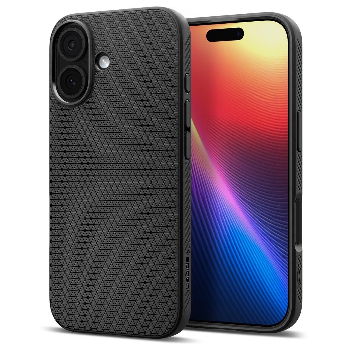 Spigen Liquid Air - matte black - iPhone 17 Mobilcover ACS10369