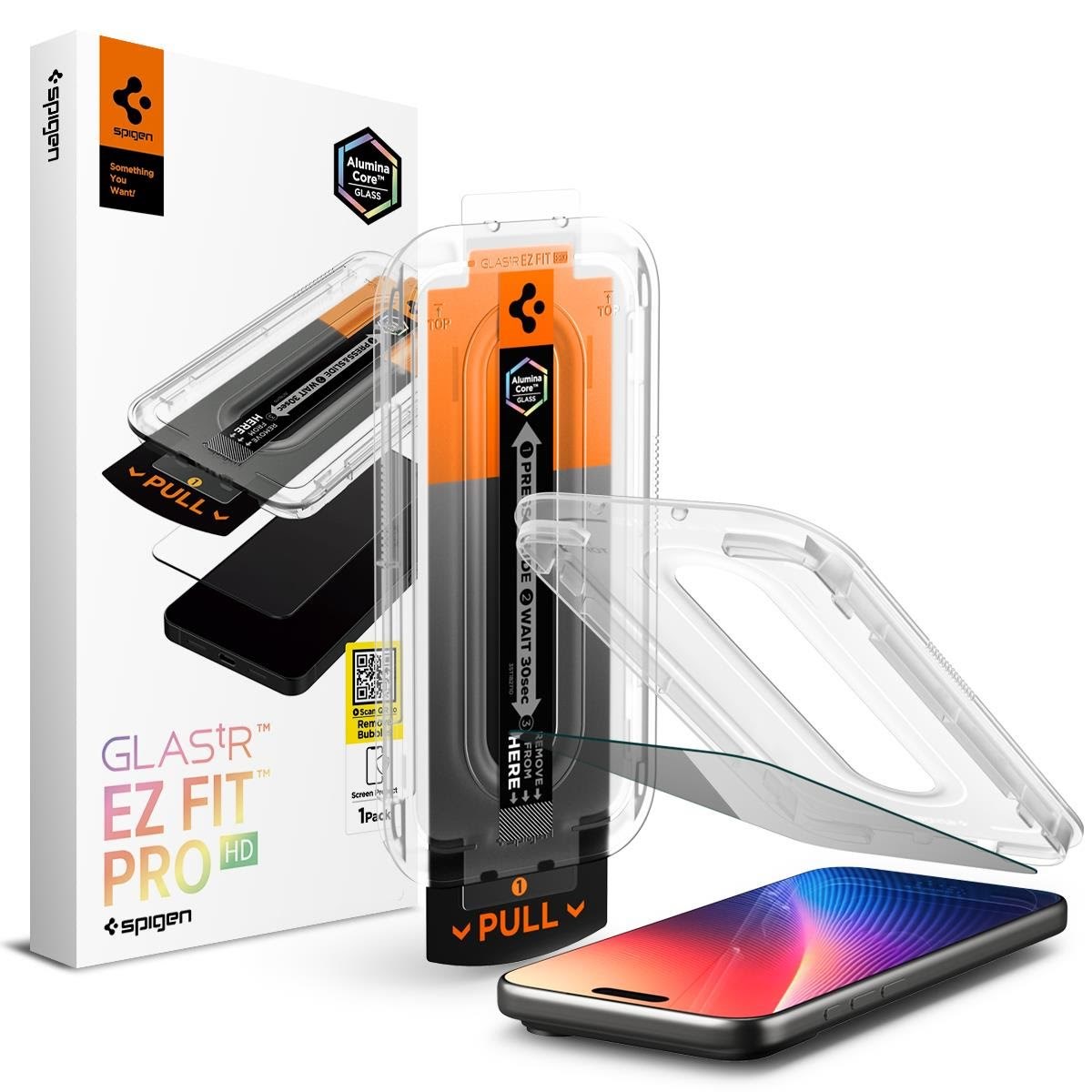Spigen Glass tR EZ Fit Pro HD (Privacy) 1 Pack - transparency - iPhone 17/16 Pro Max