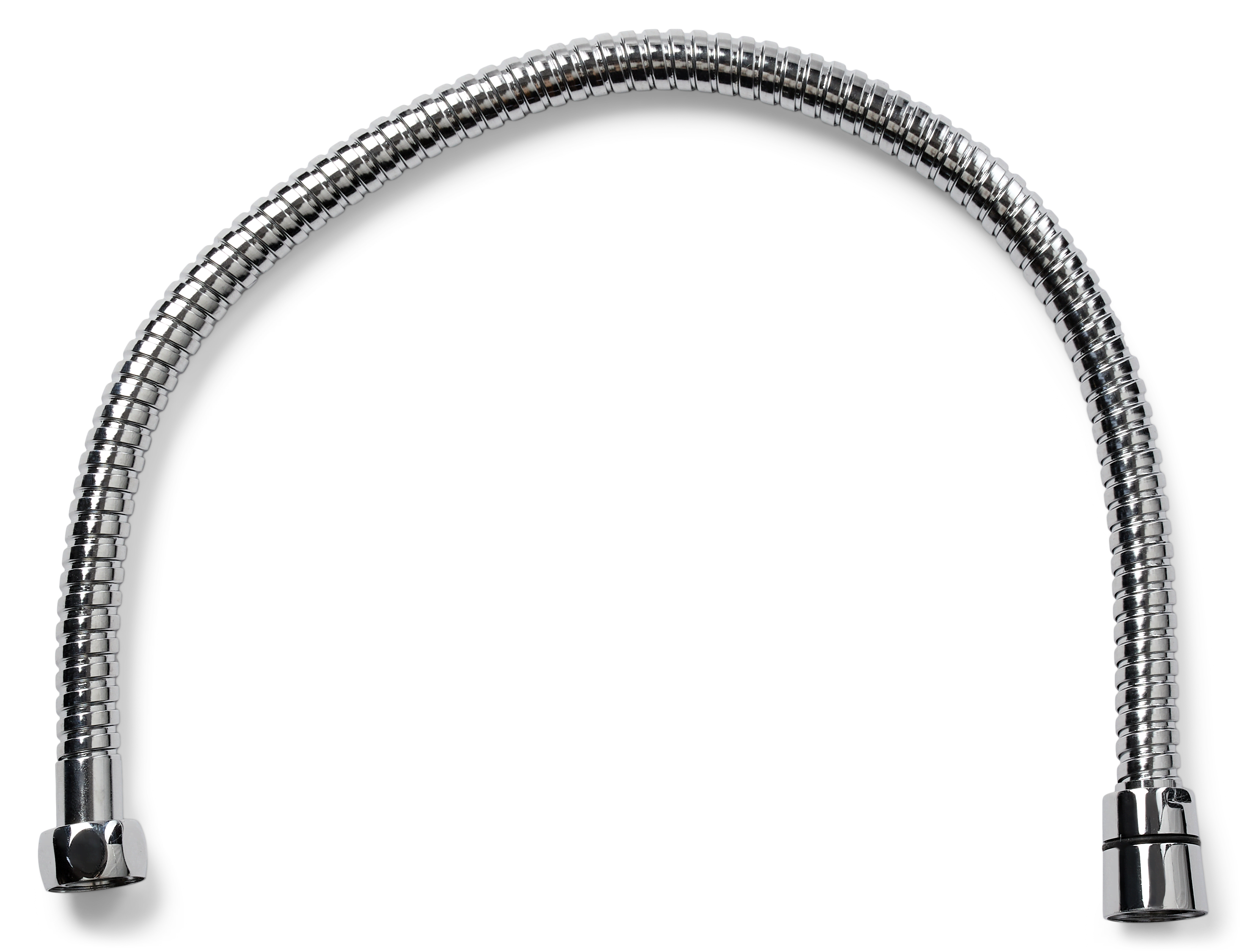 NORH Gunn bruseslange, 500 mm, 1/2"x1/2", krom Bruser 5710147351907