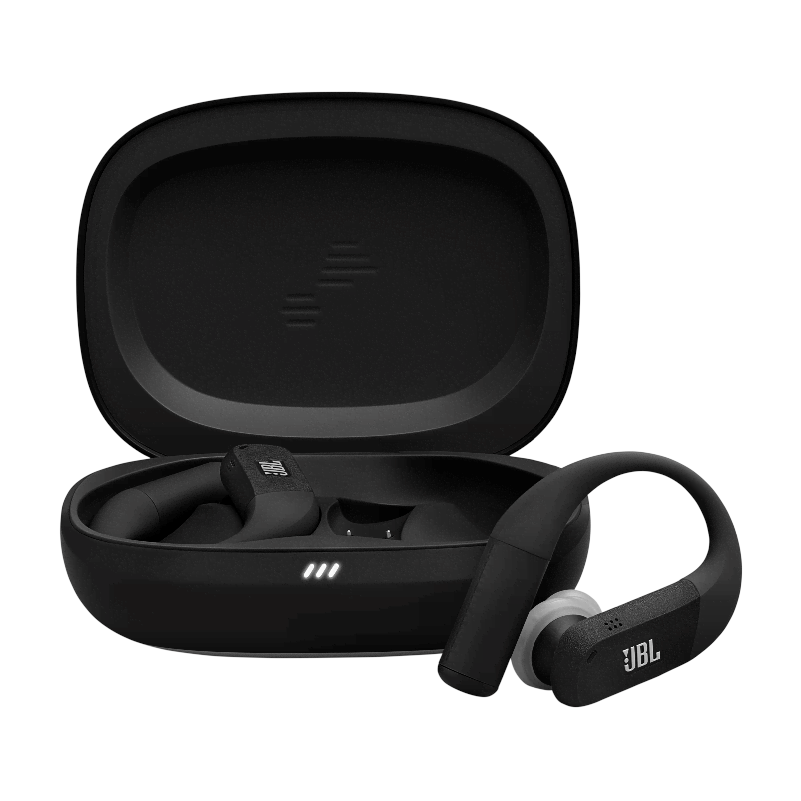 JBL Endurance PEAK 4 True Wireless Sport Earbuds Black and Grey Hovedtelefoner Og Headset Sort JBLENDUPEAK4BLKG