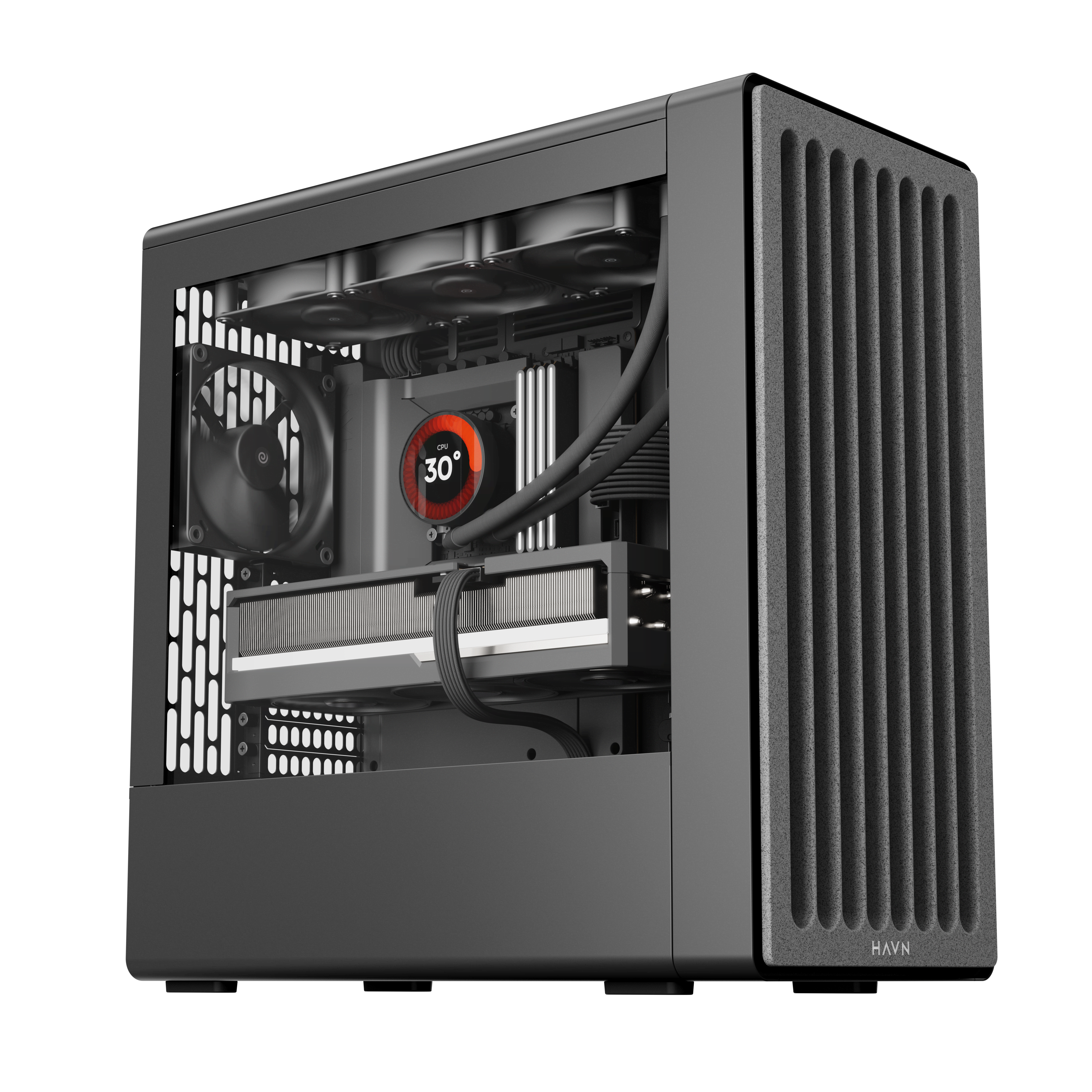 Havn BF 360 Flow - Black - Kabinet - Miditower - Sort Kabinet HVN-CA-BF360-04