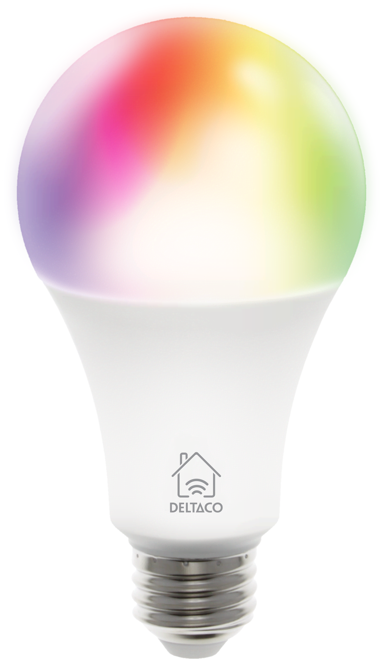 Deltaco Smart - LED light bulb - E27 - 9 W - RGB light - 2700-6500 K - white