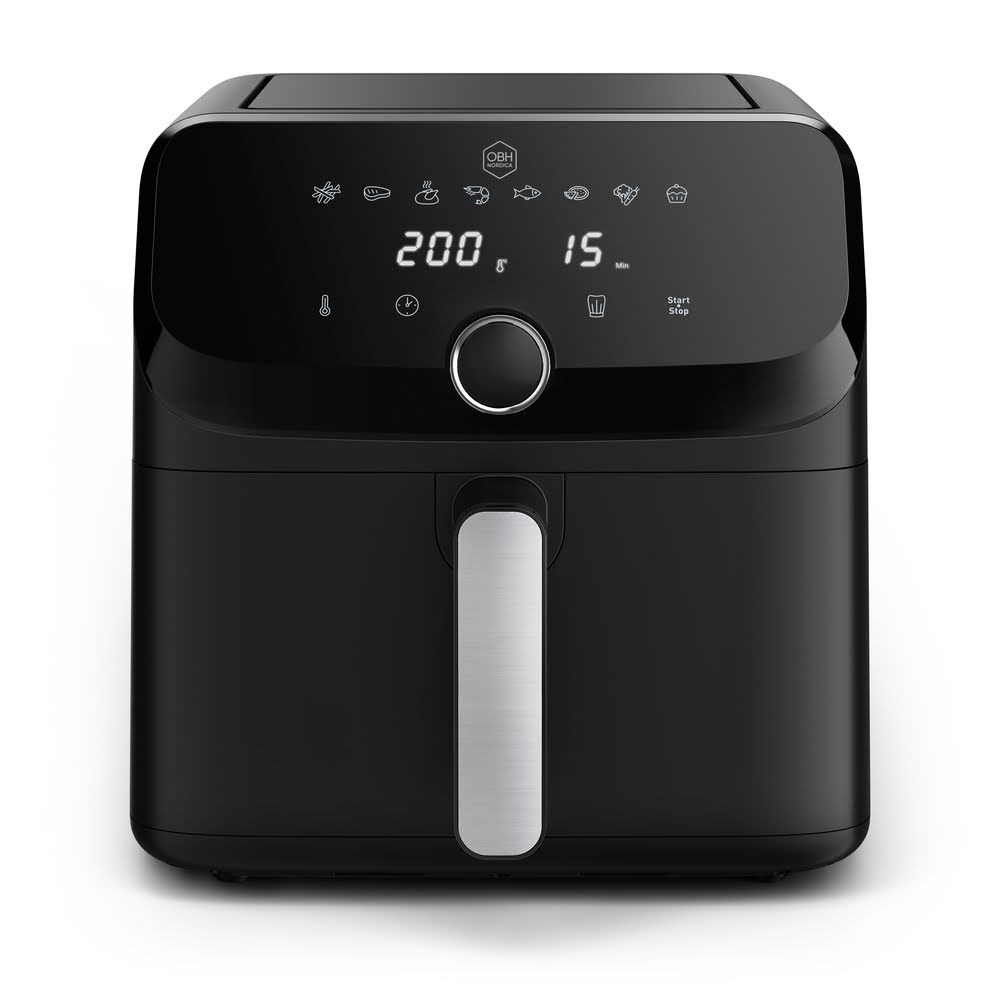 OBH Nordica Easy Fry Mega Air fryer 7.5 l. Black Airfryer AG8558N0