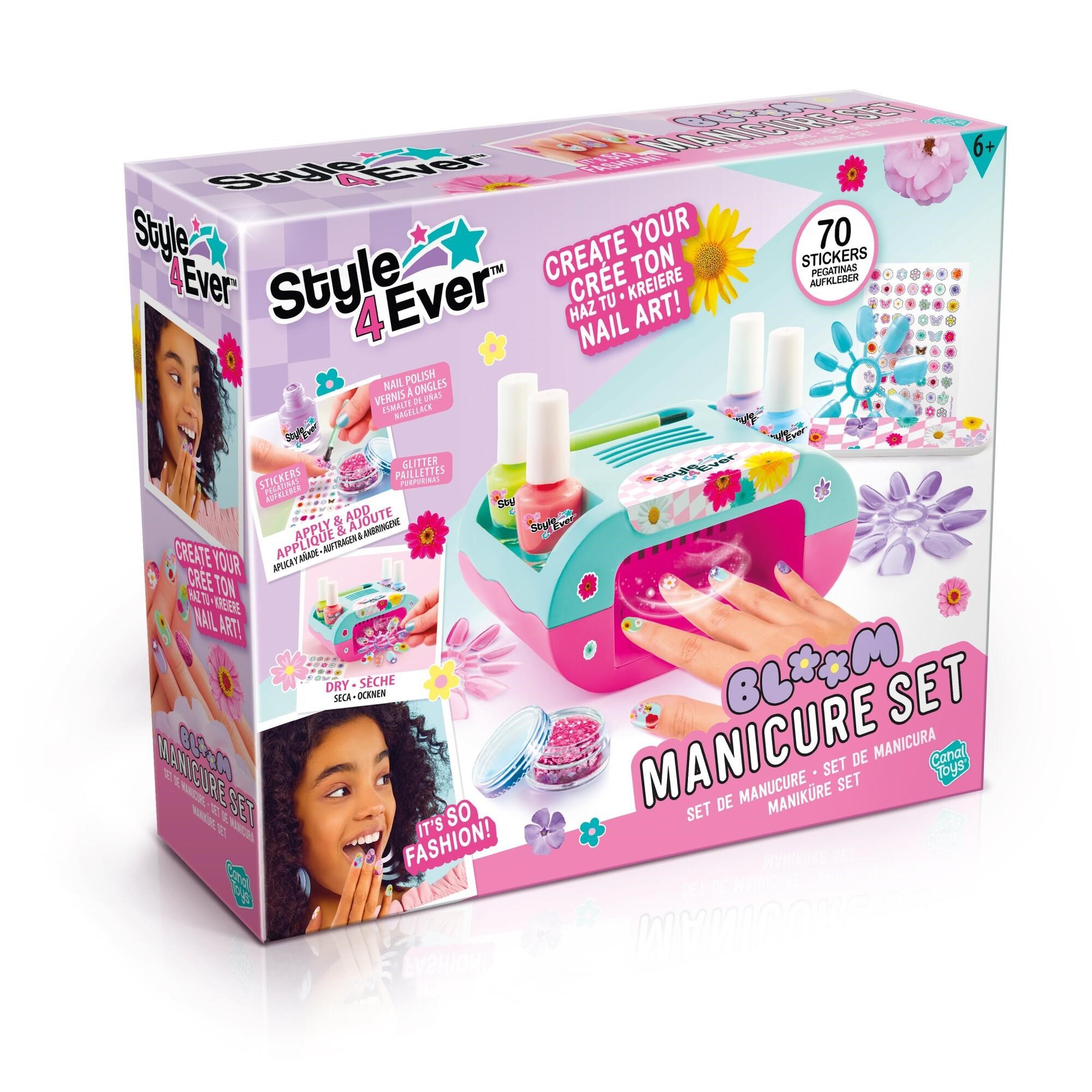 Style 4 Ever Bloom Neglekunst Manicuresæt Kreativt Legetøj 260364