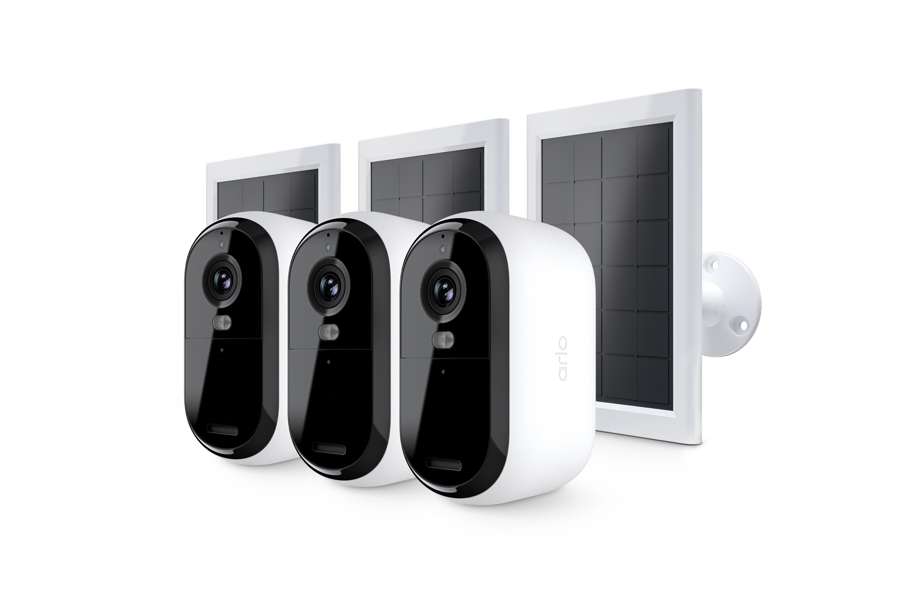 Arlo Essential 3 2K-overvågningskamera med solpanel (3-kamerær) Smart Home VMK3380-100EUS
