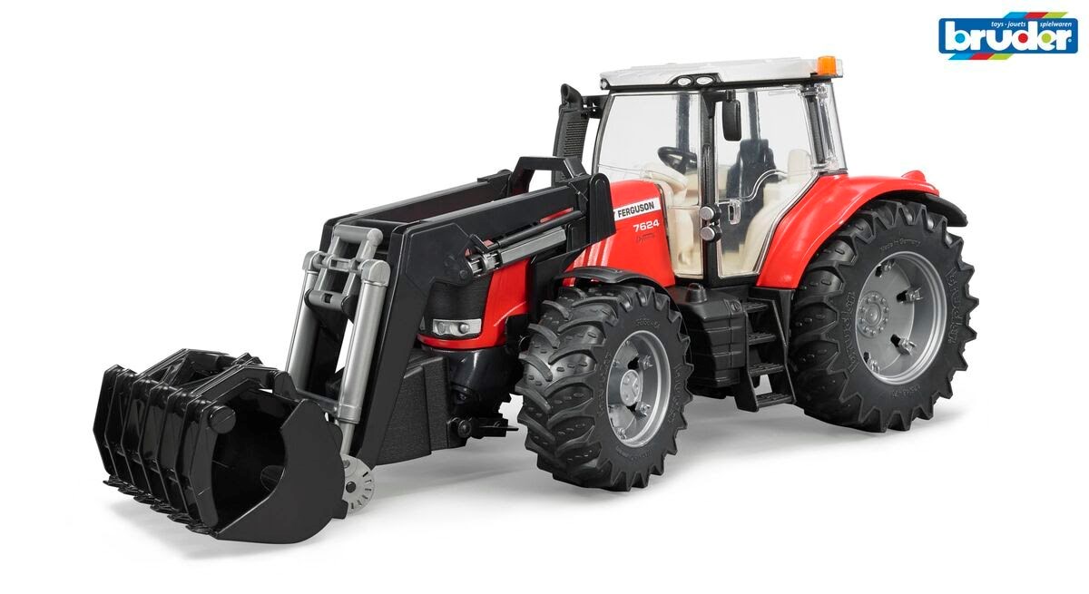 Bruder Massey Ferguson 7624 traktor med frontlæsser legetøj Legetøjsbil BR3047