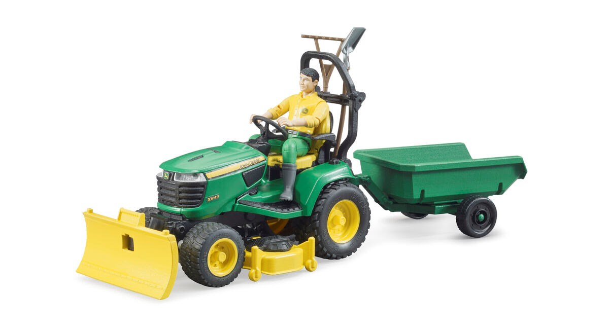 Bruder bworld John Deere Plænetraktor med trailer legetøj Legetøjsbil BR62104