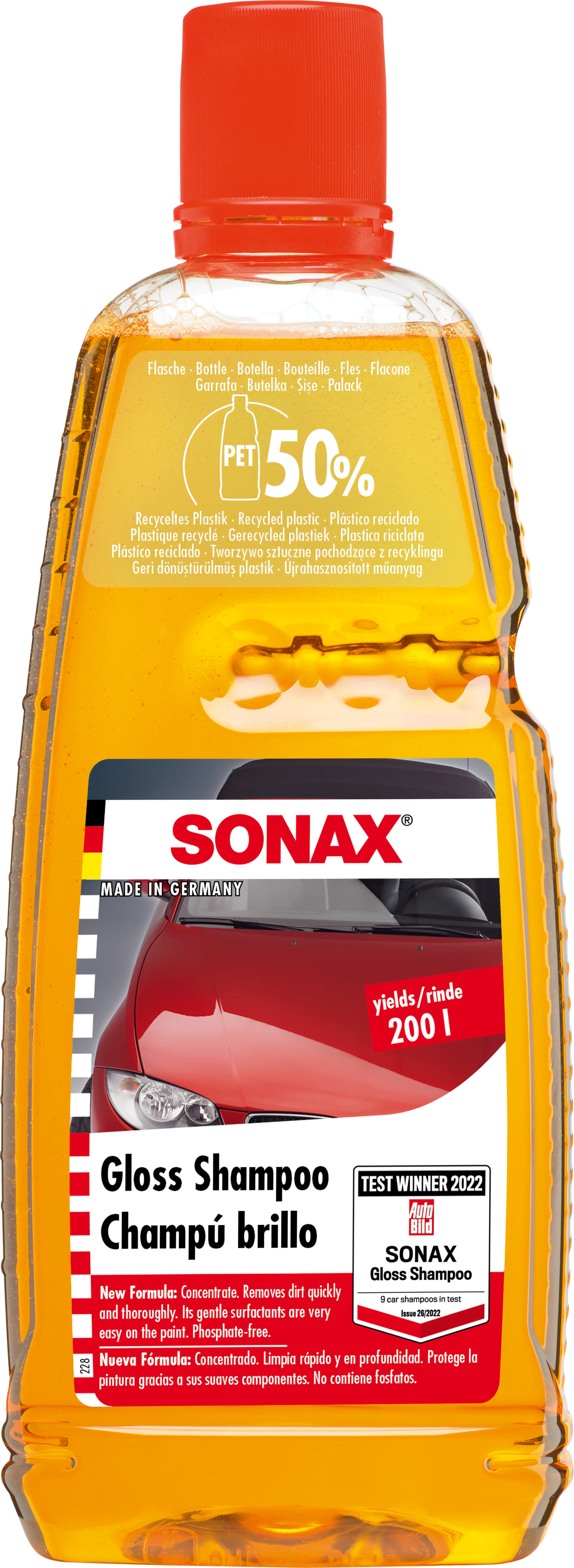 SONAX Glans Shampoo, 1 L Biltilbehoer 314300514