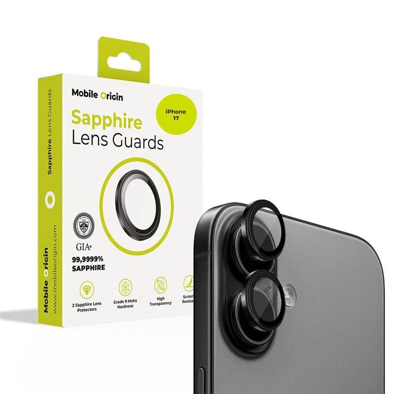 Mobile Origin Sapphire Lens guards - black - iPhone 17 Beskyttelsesglas SALG-i17-BLK