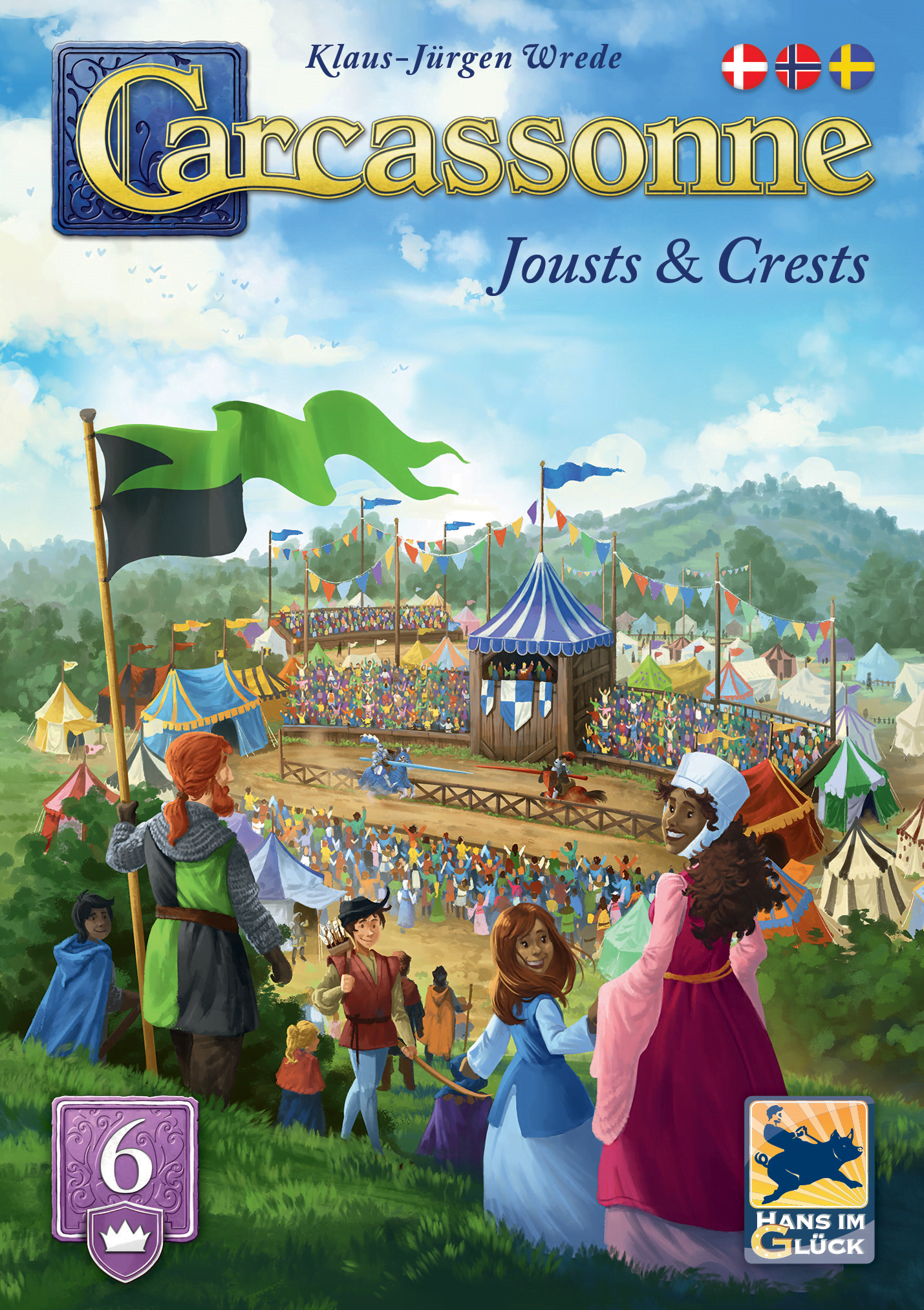 Carcassonne Jousts & Crests (Nordic) Brætspil MDG066