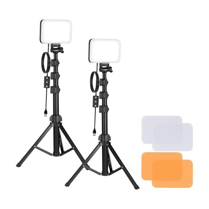 Neewer BP66 Studio Lighting Kit with Two LED Lamps Filters and Tripods Fotoudstyr B0DJXMFRN2