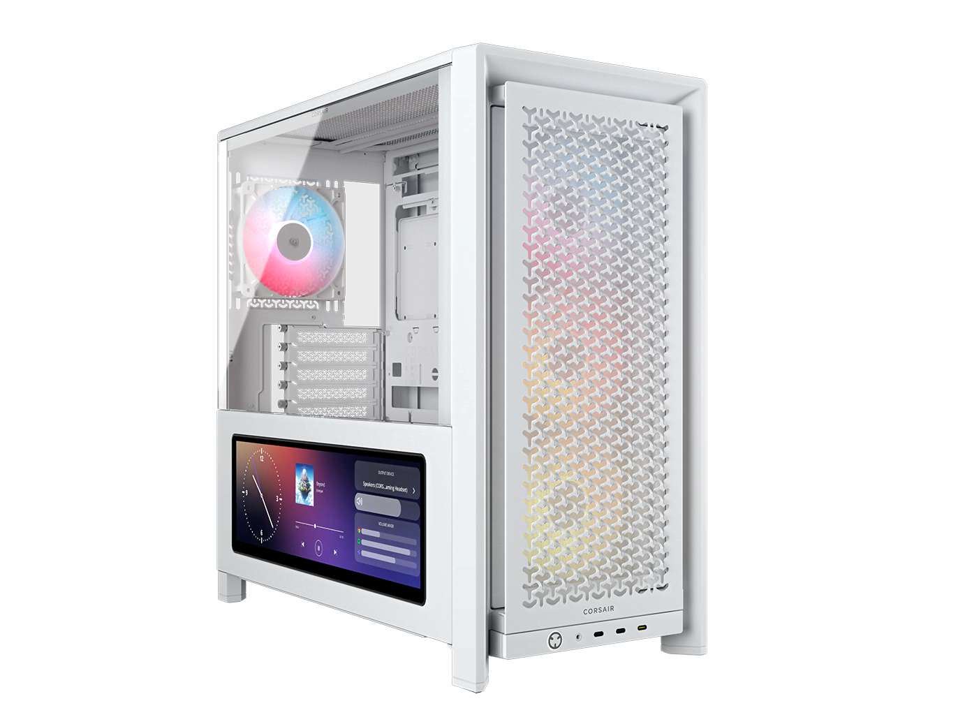 Corsair FRAME 4000D LCD RS ARGB - Kabinet - Miditower - Hvid Kabinet CC-9011327-WW