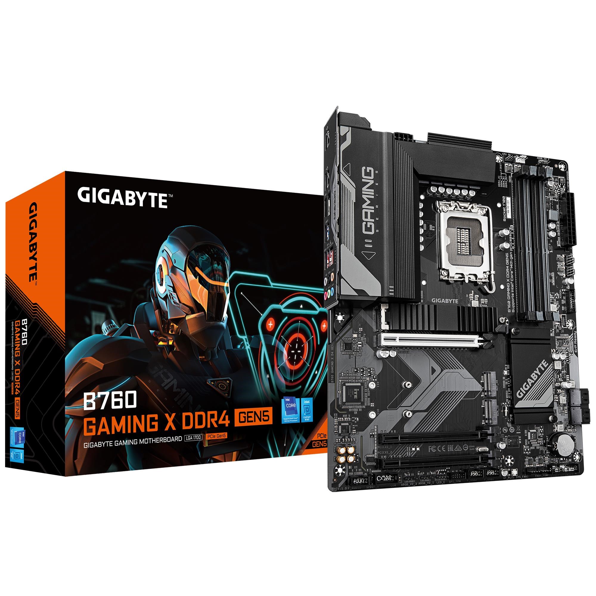 GIGABYTE B760 GAMING X DDR4 GEN5 Bundkort - Intel B760 - Intel LGA1700 - DDR4 RAM - ATX