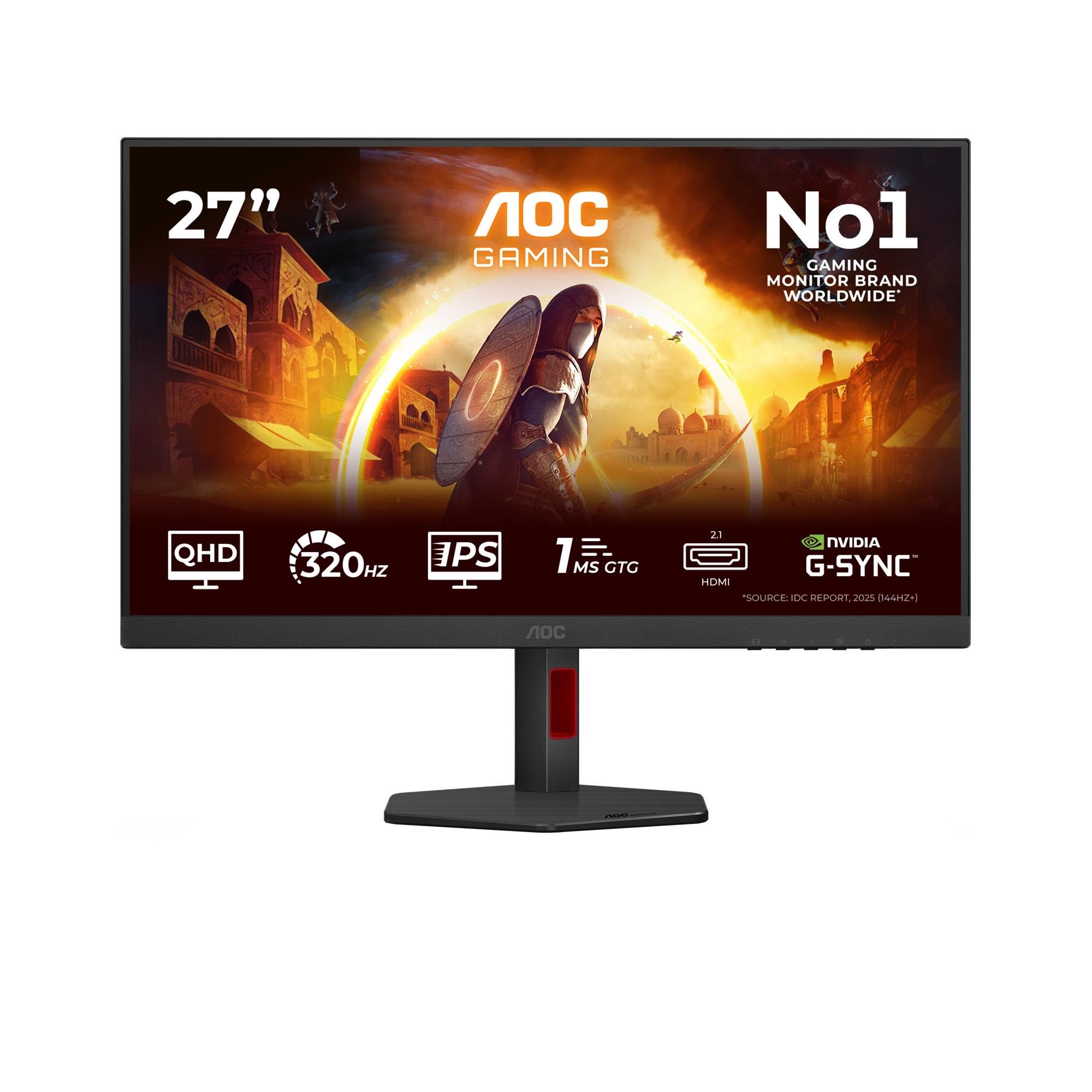 27" AOC Q27G4SRU - 2560x1440 (QHD) - 320Hz - IPS Computerskærm Red