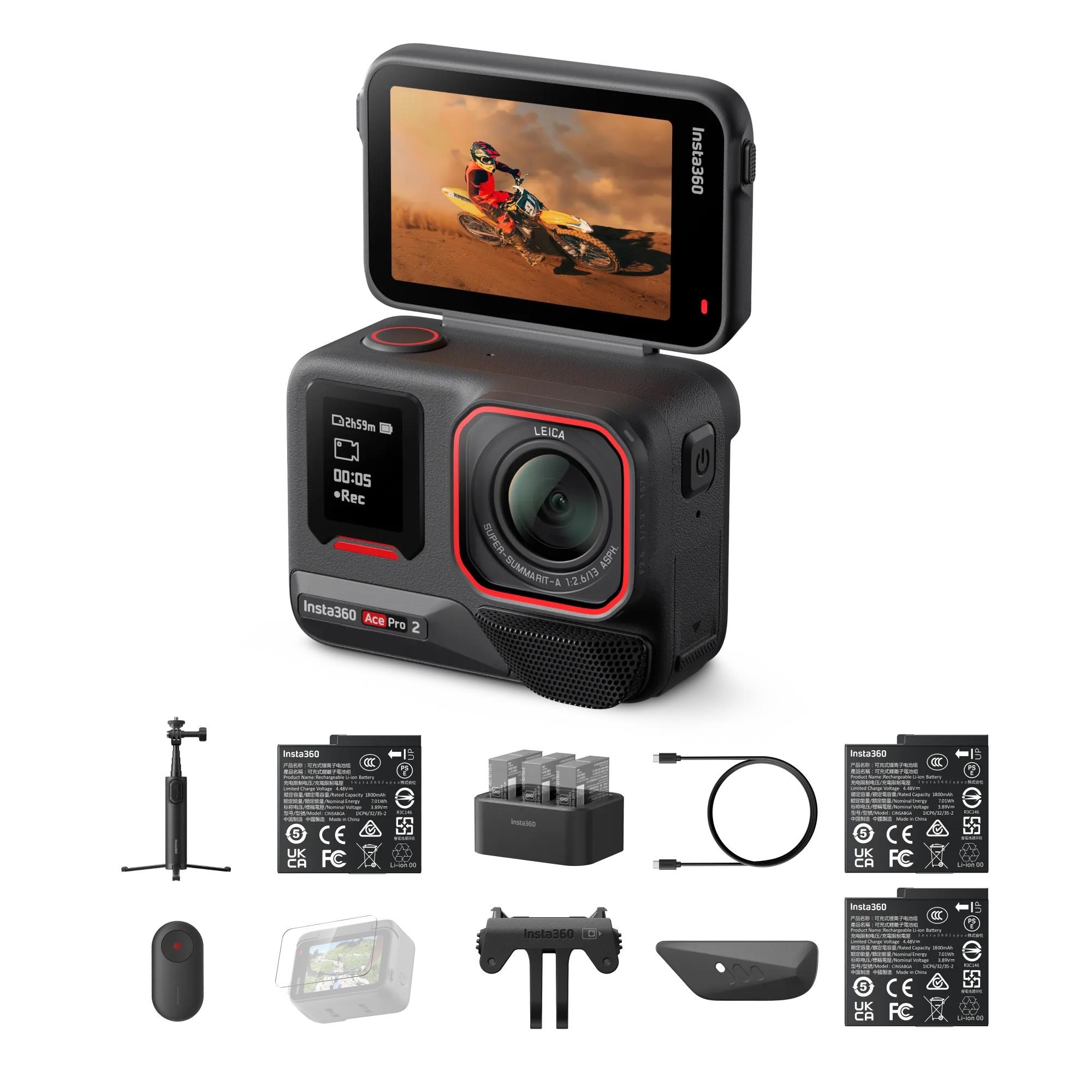 Insta360 Ace Pro 2 Creator Bundle 2.0 Action Kamera Sort 6977644761304