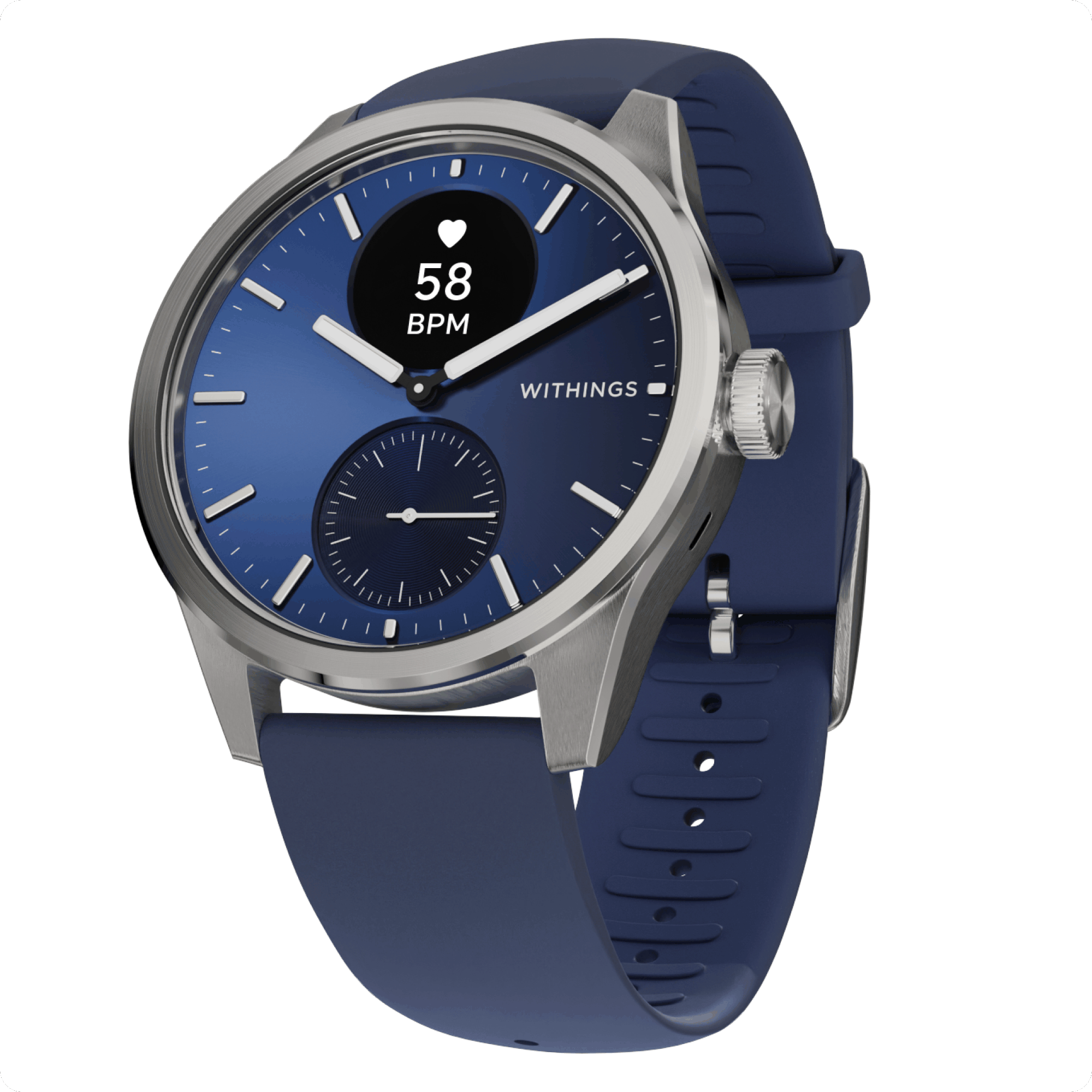 Withings Scanwatch 2 - 42mm - Blå Smartwatch HWA10- model 12-All-Int