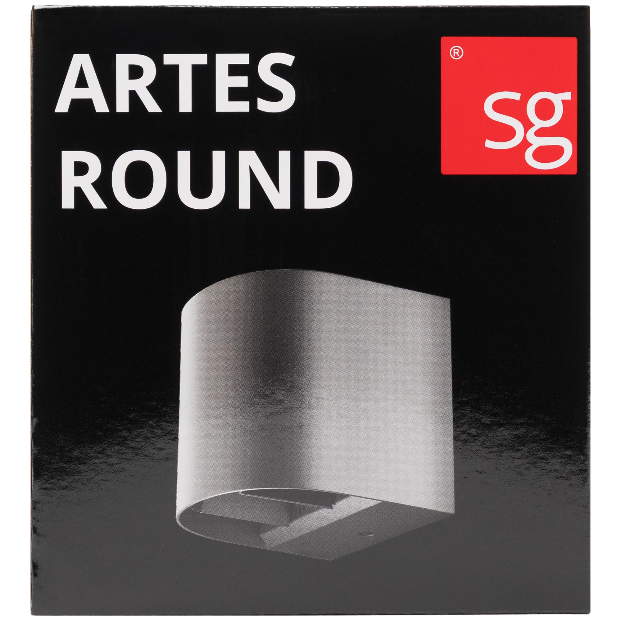 SG Armaturen Artes Round udendørs væglampe 8W LED 3000K, corten Lampe 641735