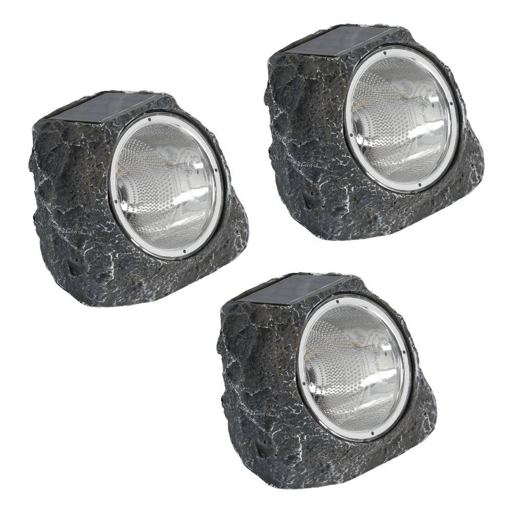 EGLO SOLCELLE STEN GRÅ 3 STK PK. Lampe 48505