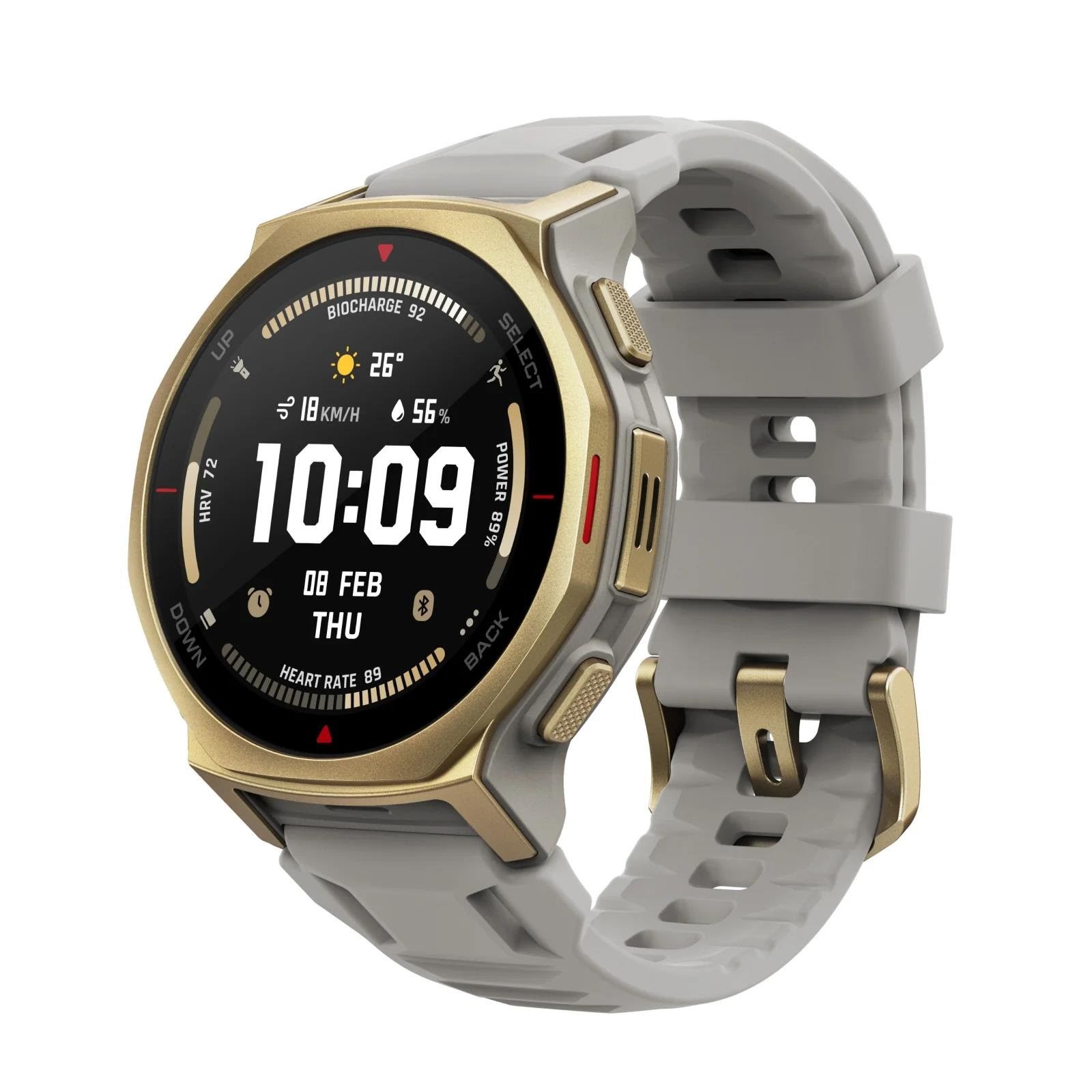 Amazfit T-Rex 3 Pro 44mm - Arctic Gold Smartwatch Grå W2548GL2N