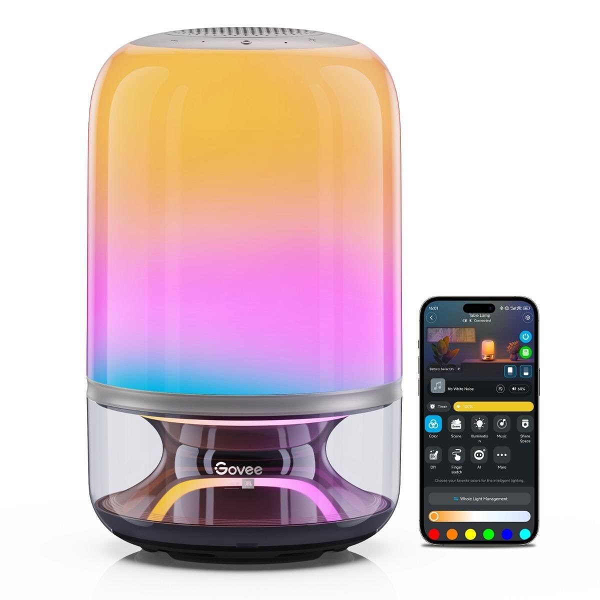 Govee Portable Table Lamp 2 Pro Sound by JBL Smart Home H60200F1