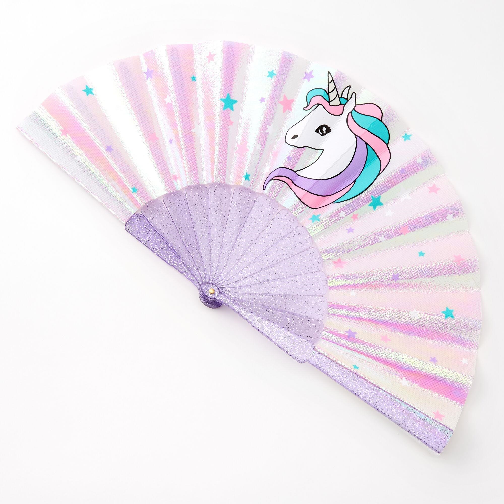 Pocket Money Unicorn Hand Fan - assorted Smaa Gaver Til Boern 621507