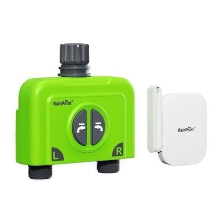 RainPoint WiFi 2-Zone Irrigation Controller with Gateway Havevanding HTV245FRF+HWG023WBRF