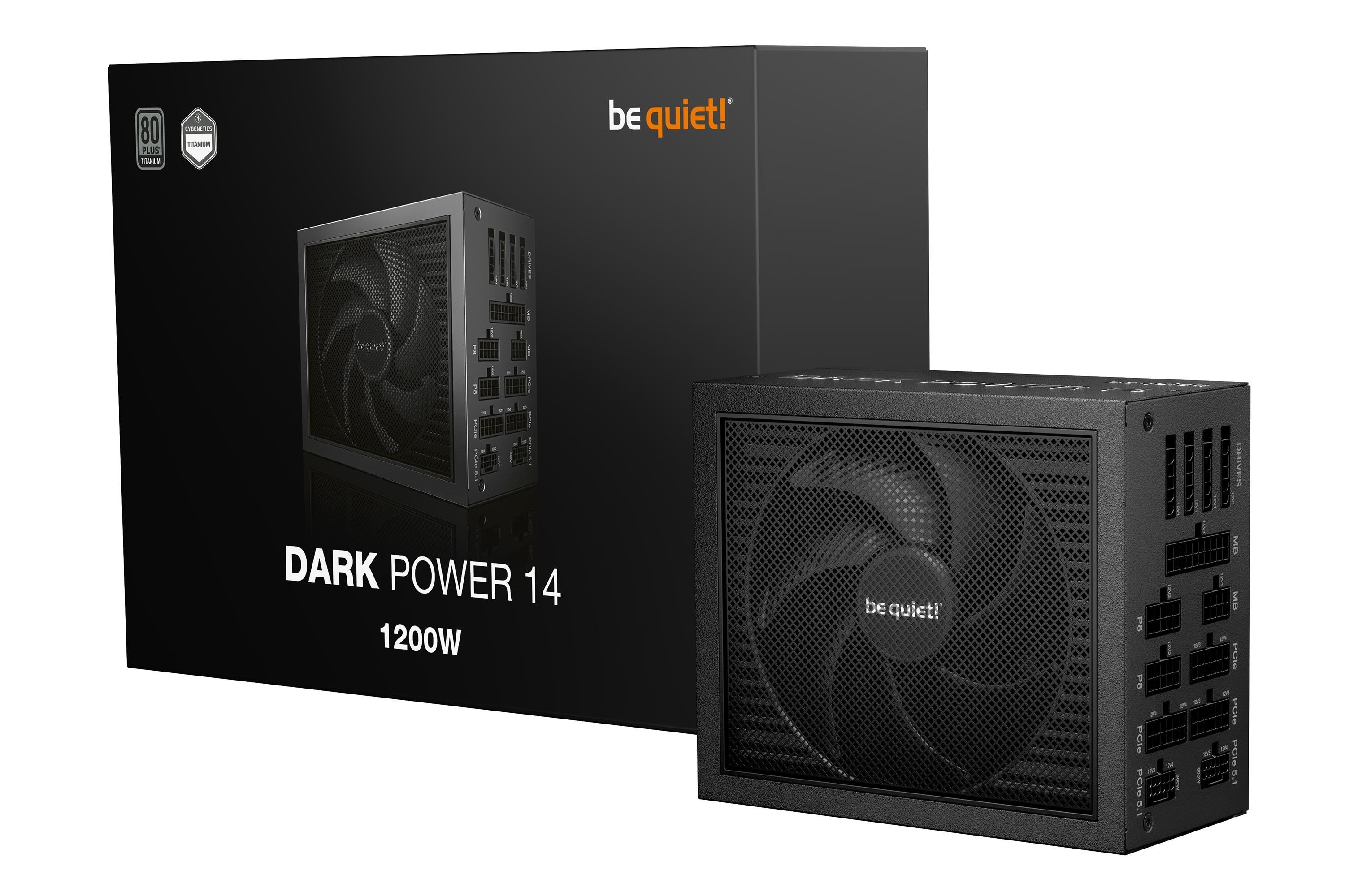 be quiet! Dark Power 14 Strømforsyning - 1200 Watt - 140 mm - ATX 3.1 - 80 Plus Titanium certified