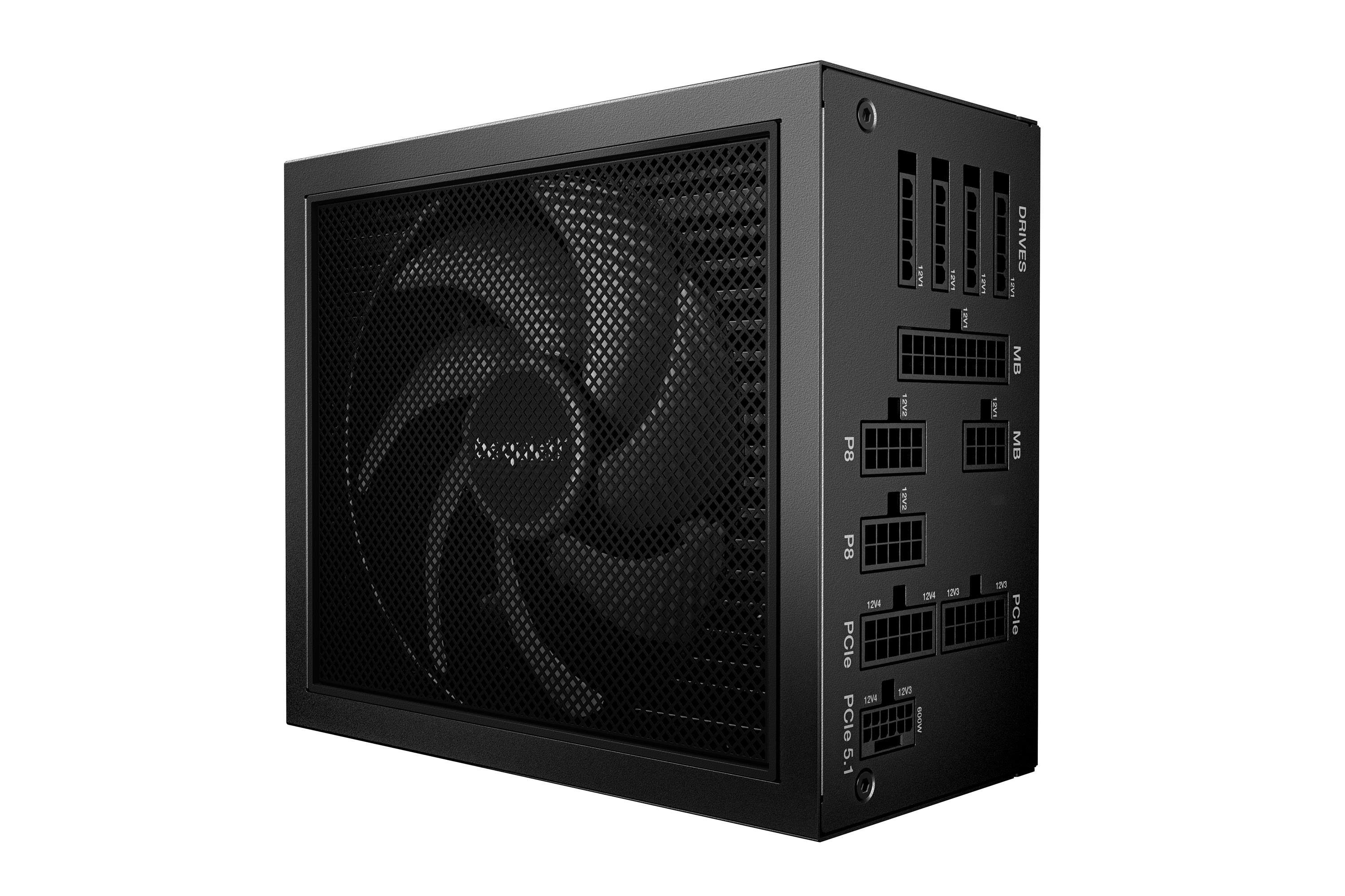 be quiet! Dark Power 14 Strømforsyning - 1000 Watt - 140 mm - ATX 3.1 - 80 Plus Titanium certified Strømforsyning Sort BP020EU