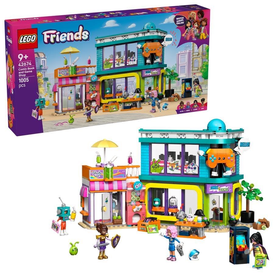 LEGO Friends 42674 Tegneserie- og spilbutik