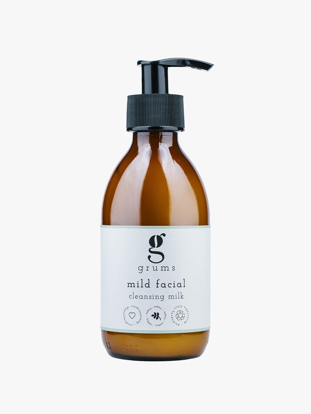 Grums mild facial cleansing milk (200 ml.) Ansigtspleje GR-FM-01