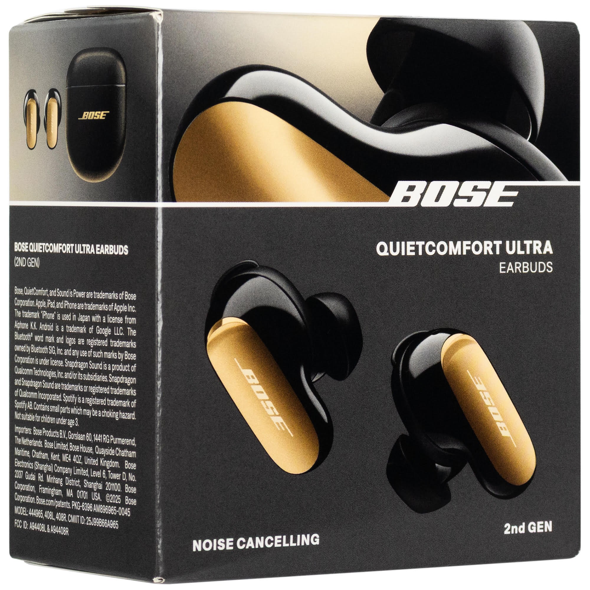 Bose QuietComfort Ultra Earbuds (Gen 2) - Black Gold Hovedtelefoner Og Headset 896637-0040