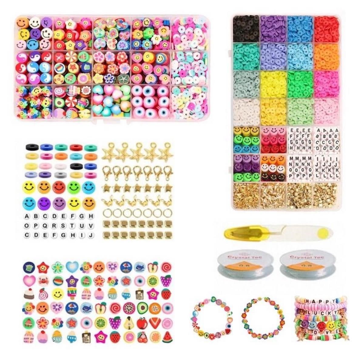 Pro Fimo Smykkesæt - Heishi & Charms Perler - 4500 stk Hobby Artikler 7110-2