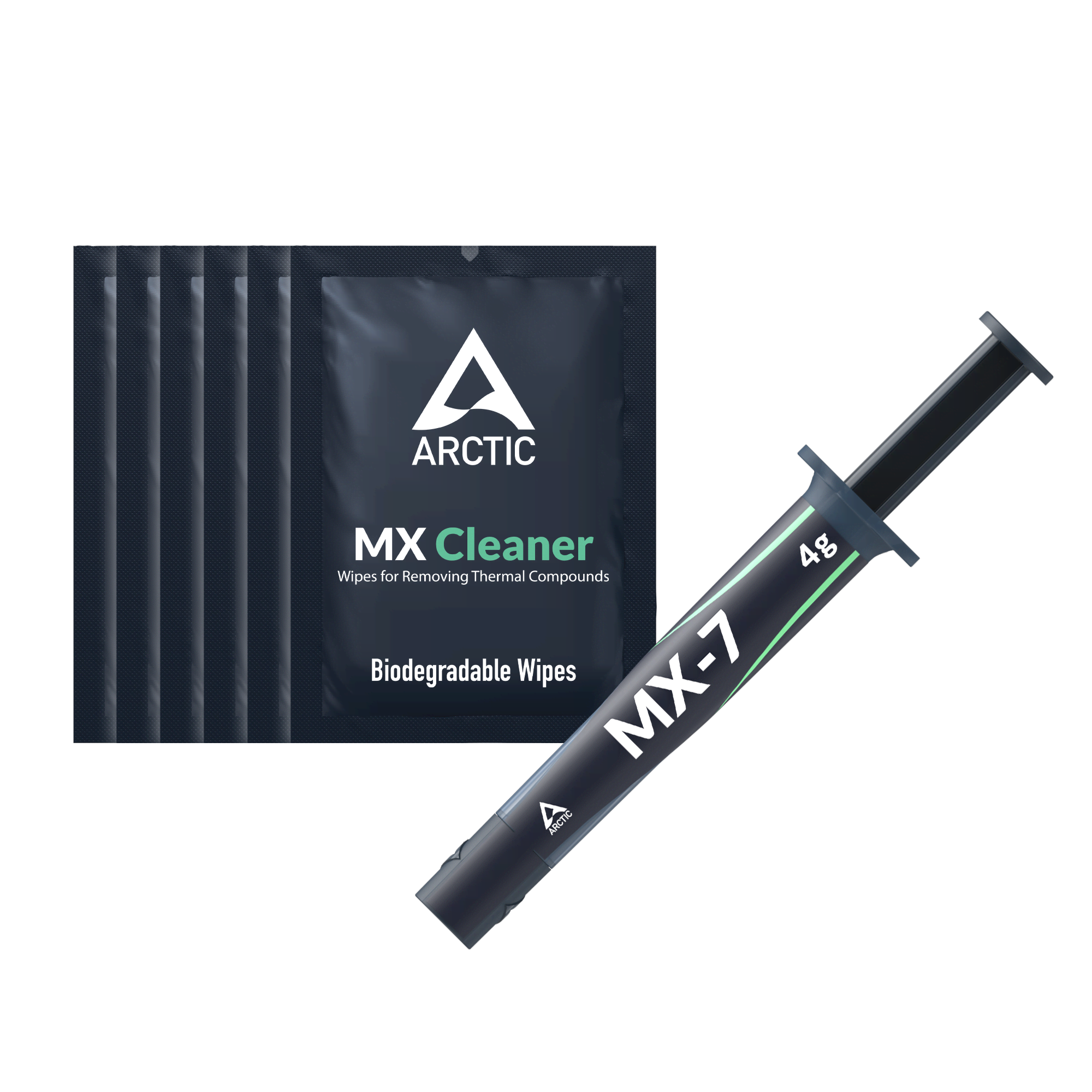 Arctic MX-7 (4 g) with 6 pcs MX Cleaner - Kølepasta Cpu Køler ACTCP00092A