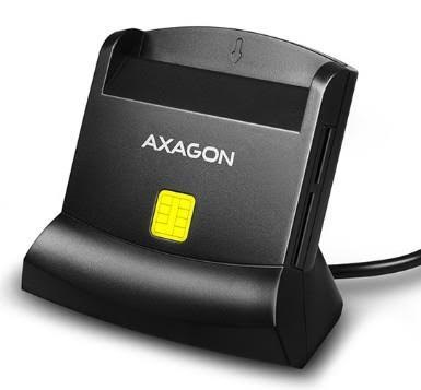 AXAGON USB-A Smart Card / ID-kortlæser & SD / microSD / SIM-kortlæser Kortlæser CRE-SM2